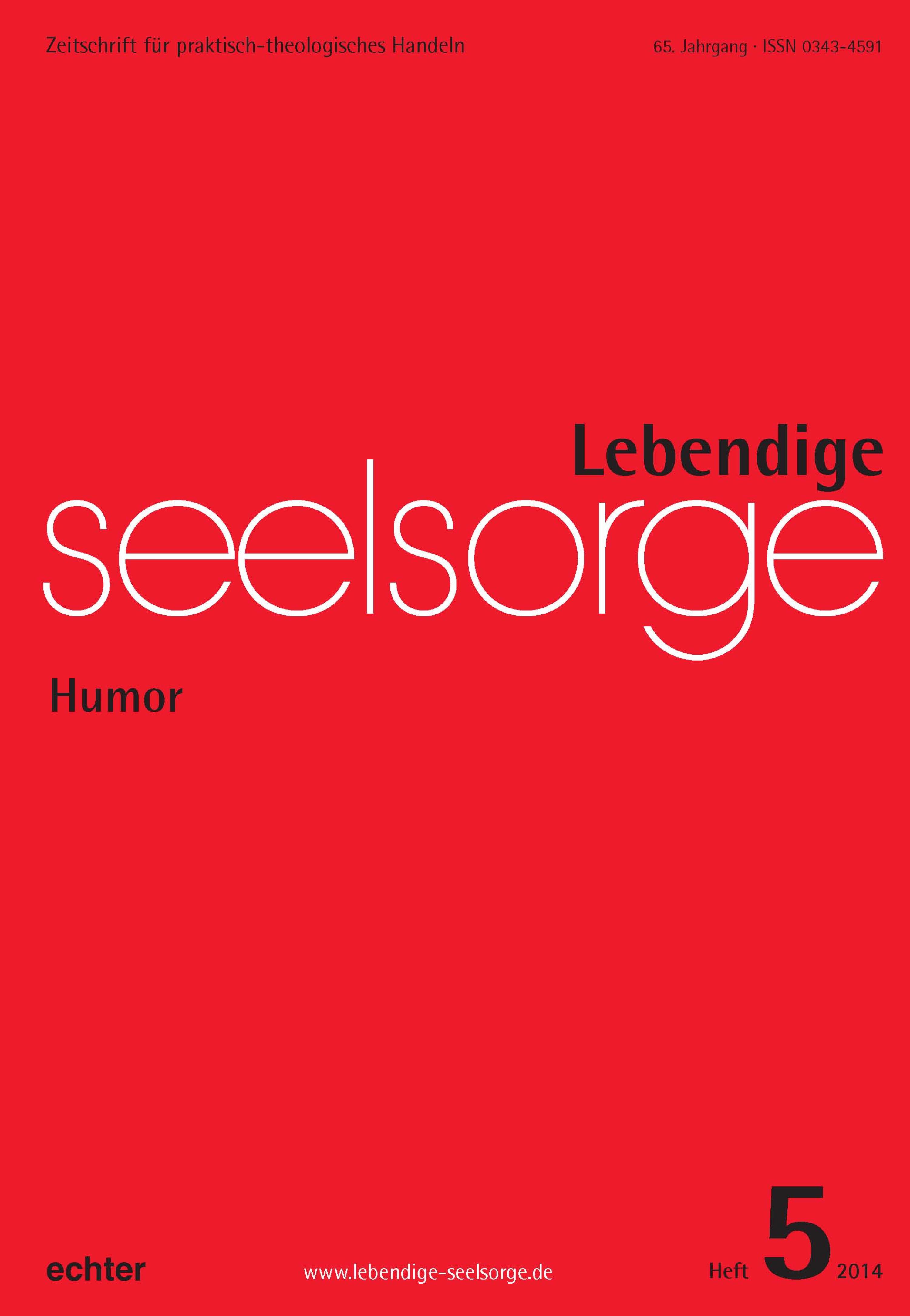 Обложка книги «Lebendige Seelsorge 5/2014»