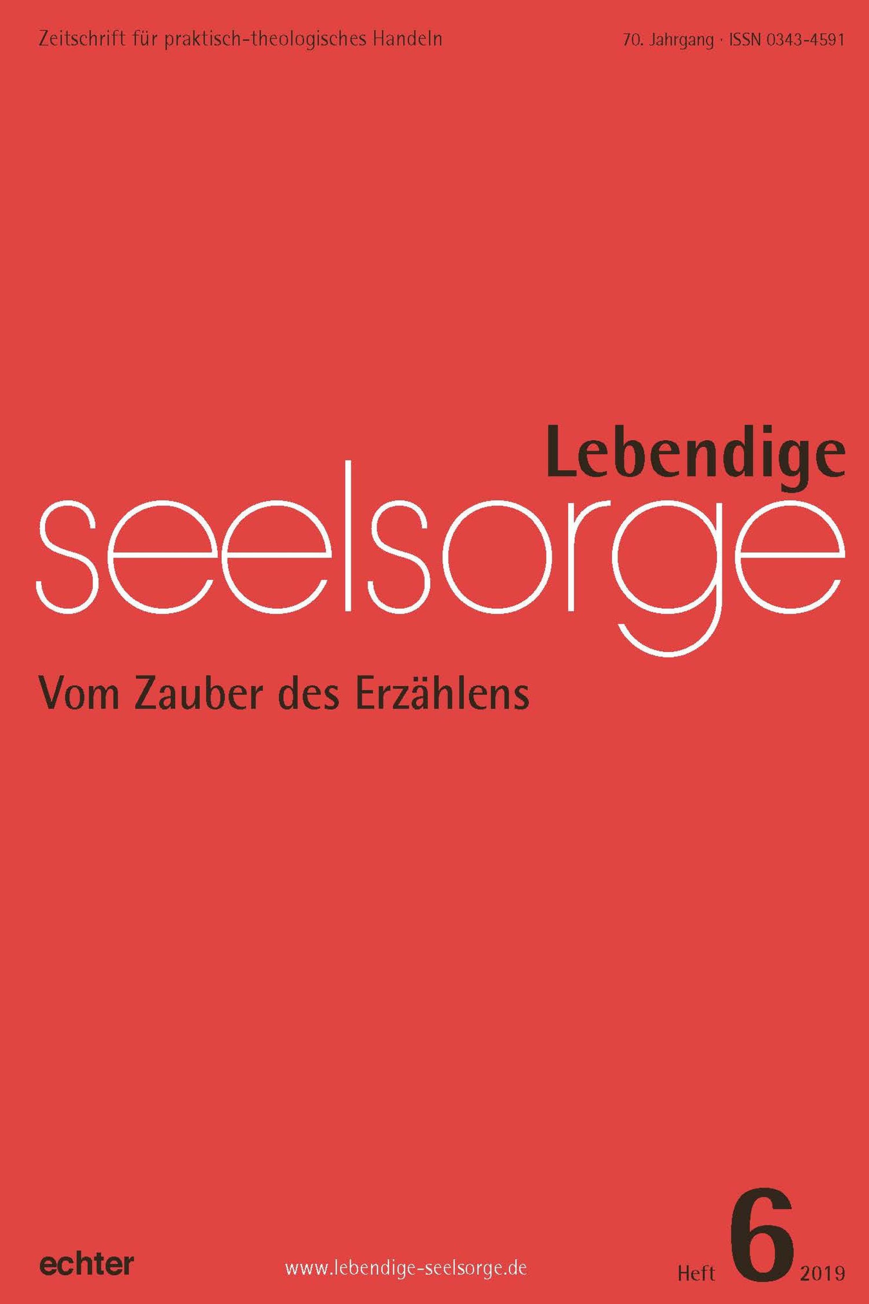Обложка книги «Lebendige Seelsorge 6/2019»