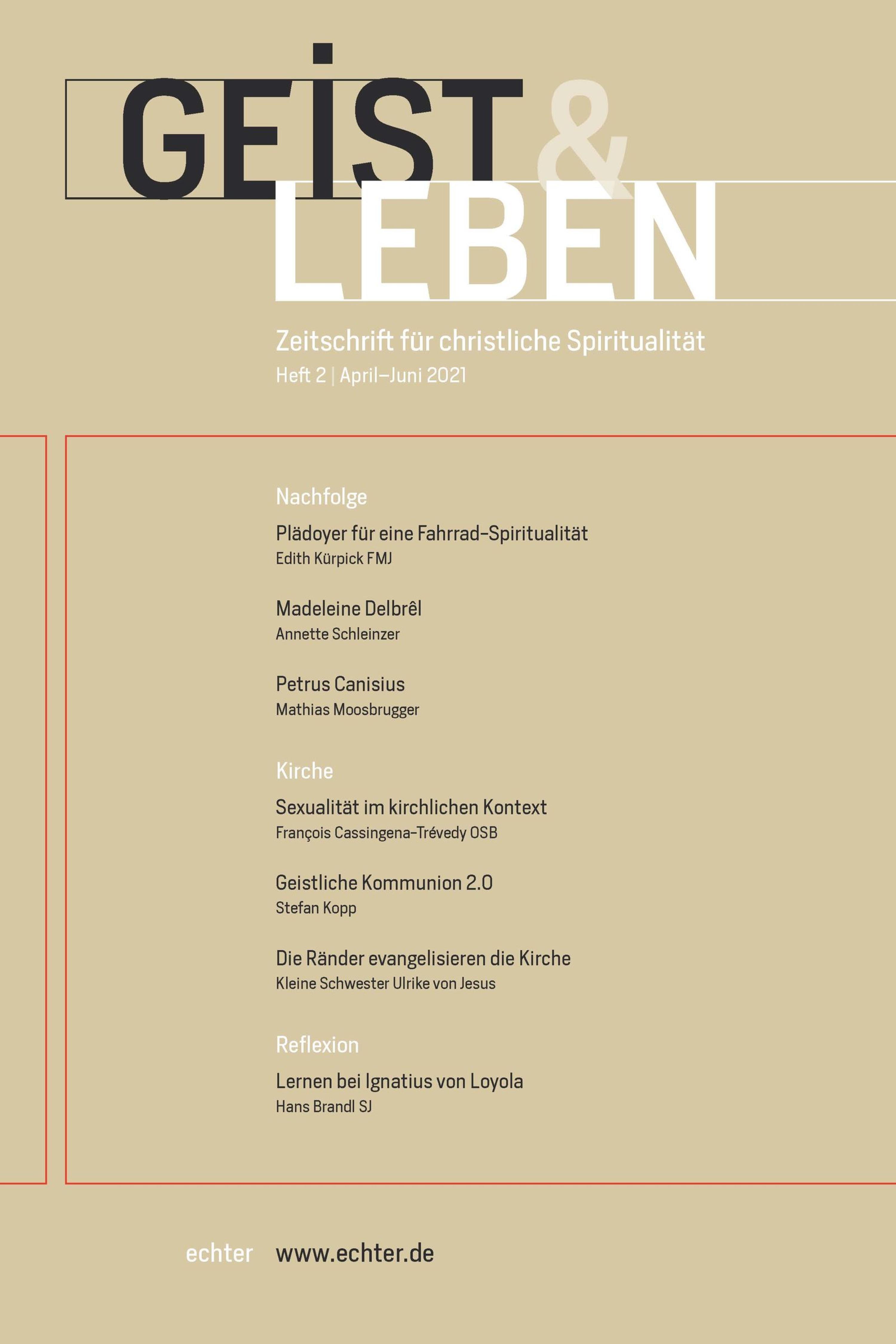 Обложка книги «Geist & Leben 2/2021»