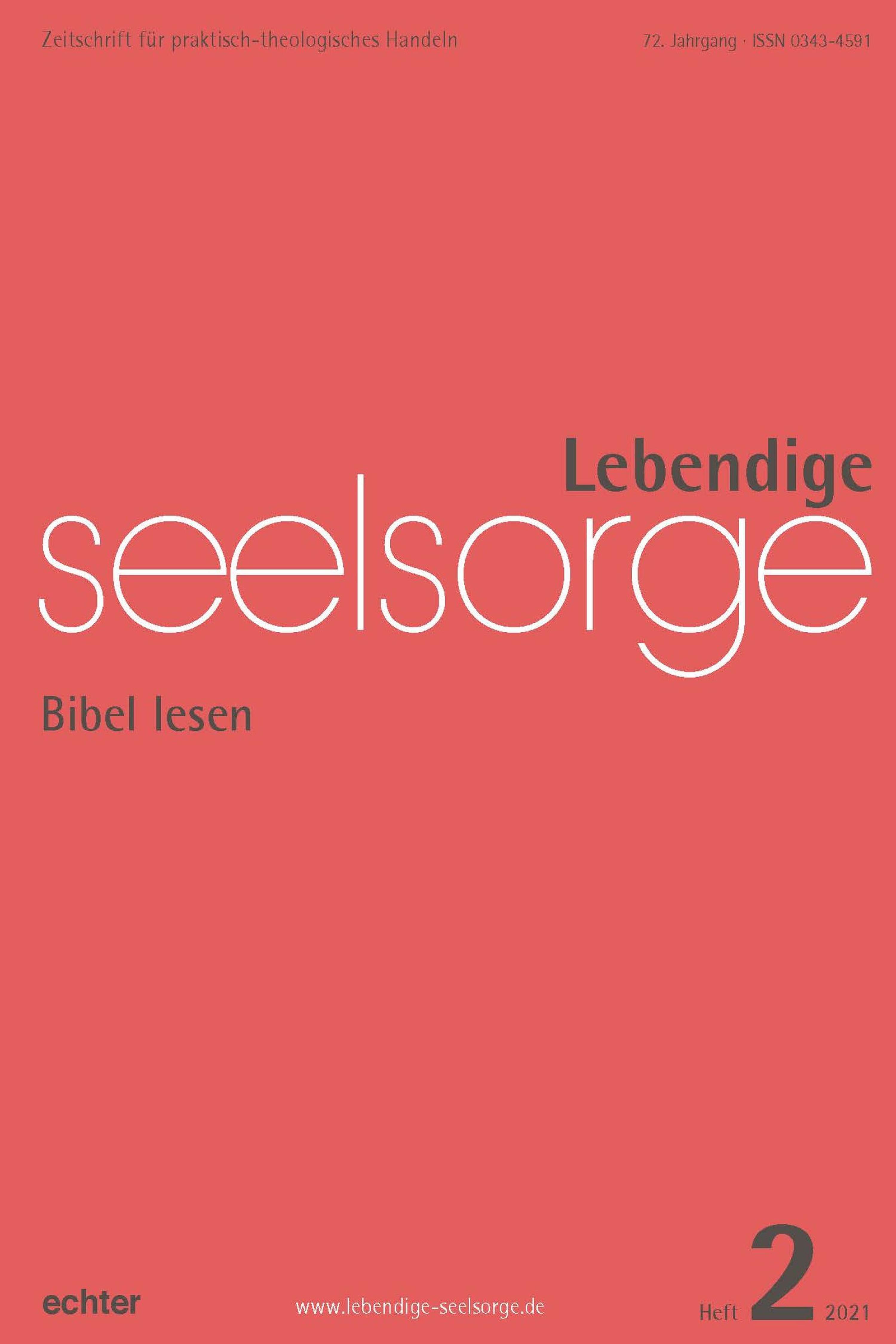 Обложка книги «Lebendige Seelsorge 2/2021»