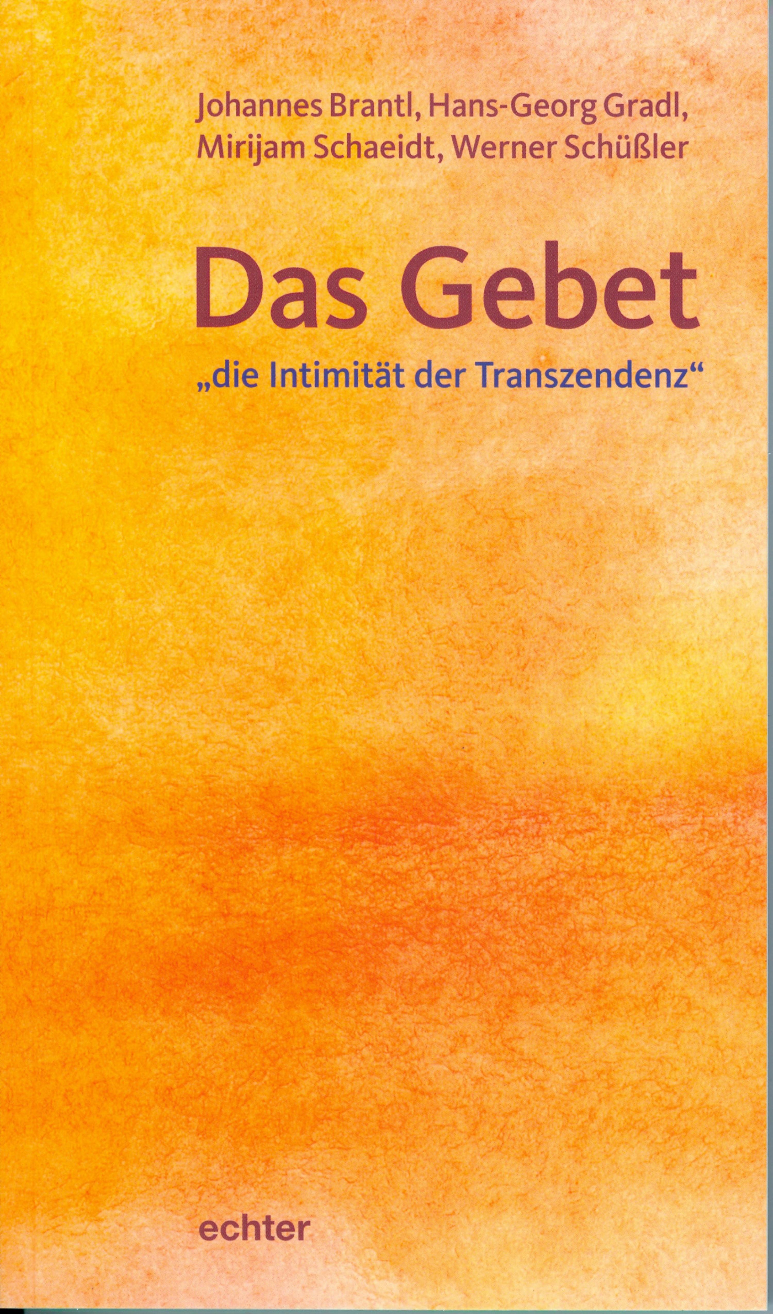 Обложка книги «Das Gebet - "die Intimität der Transzendenz"»