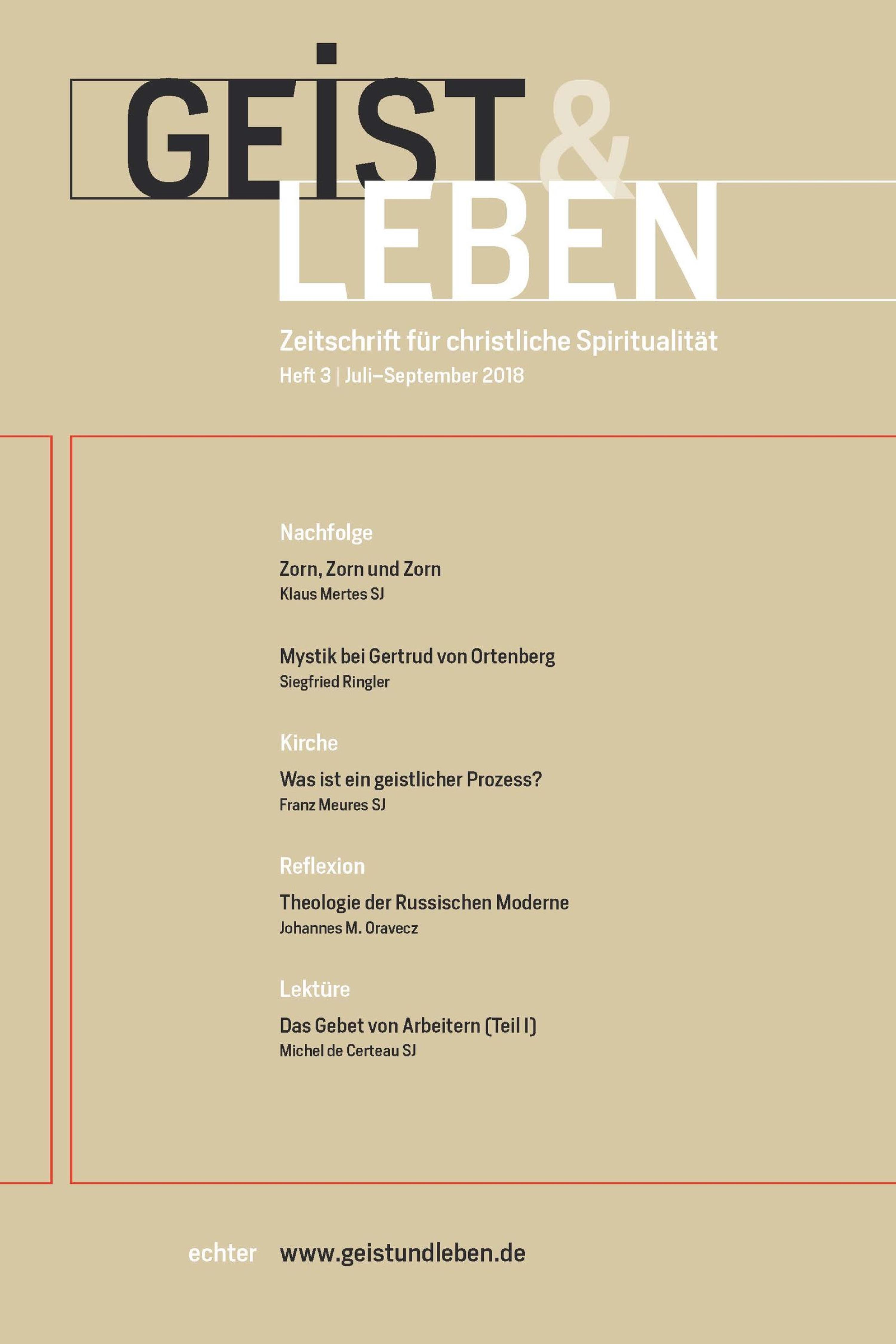 Обложка книги «Geist & Leben 3/2018»