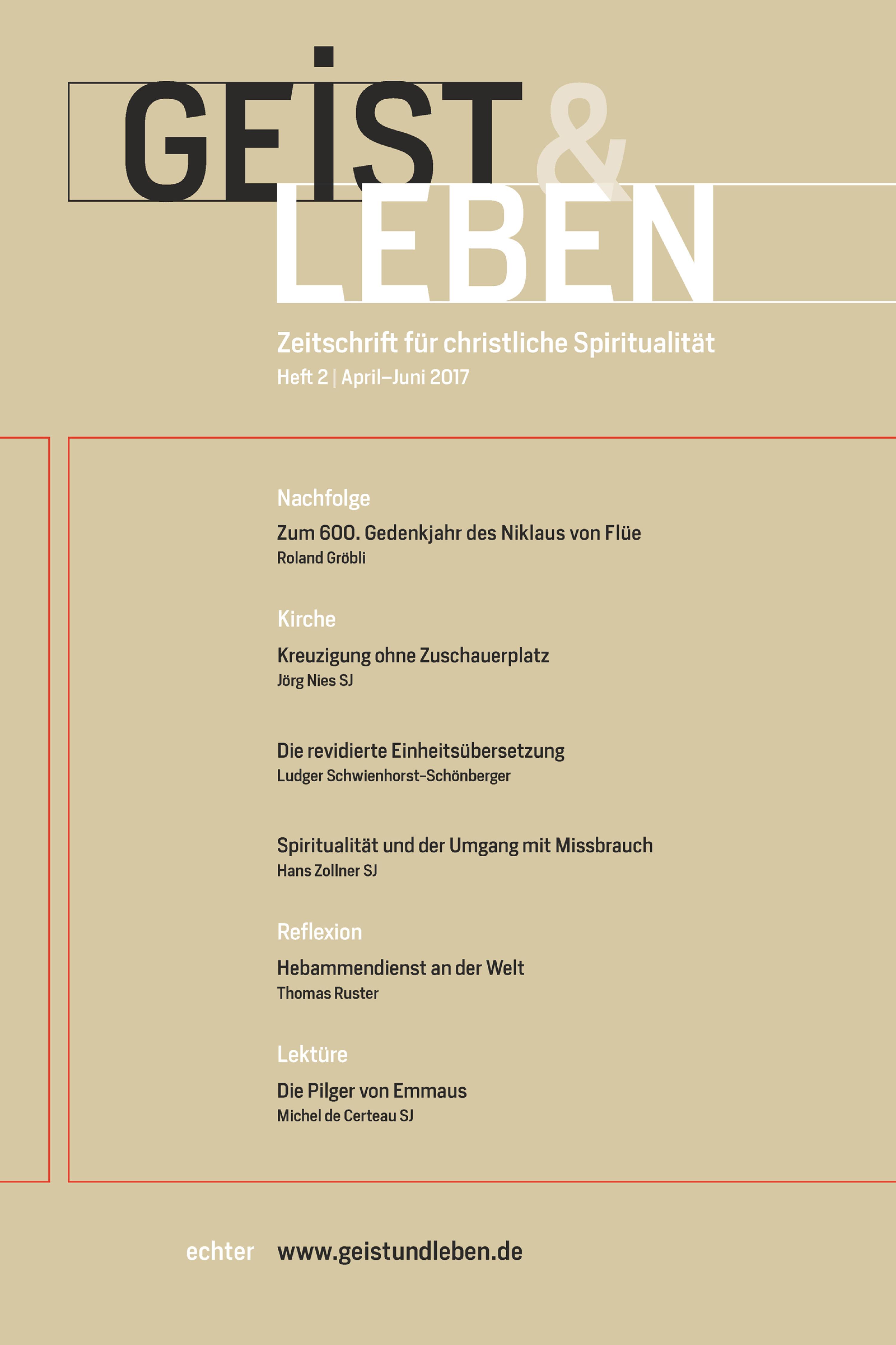 Обложка книги «Geist & Leben 2/2017»