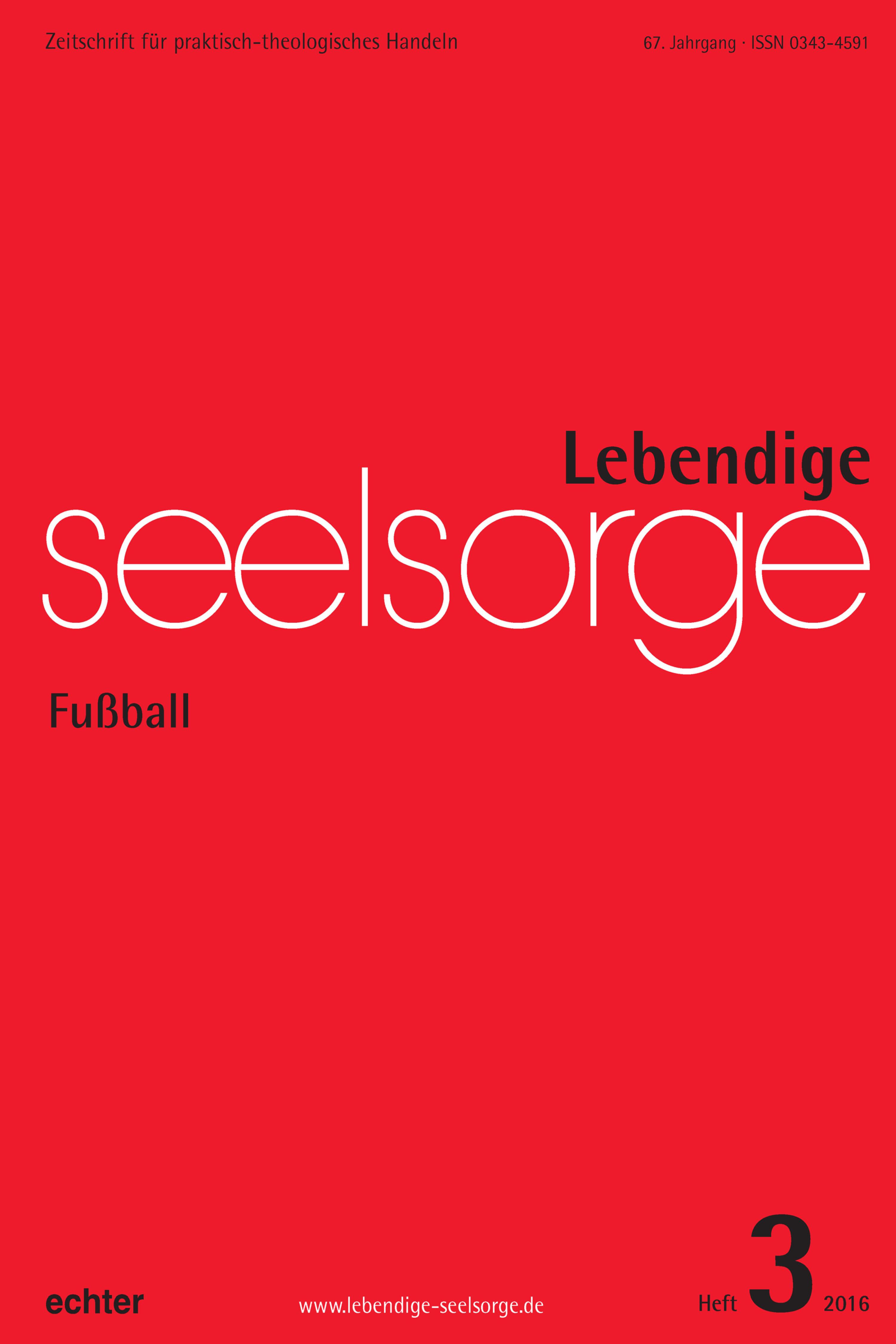 Обложка книги «Lebendige Seelsorge 3/2016»