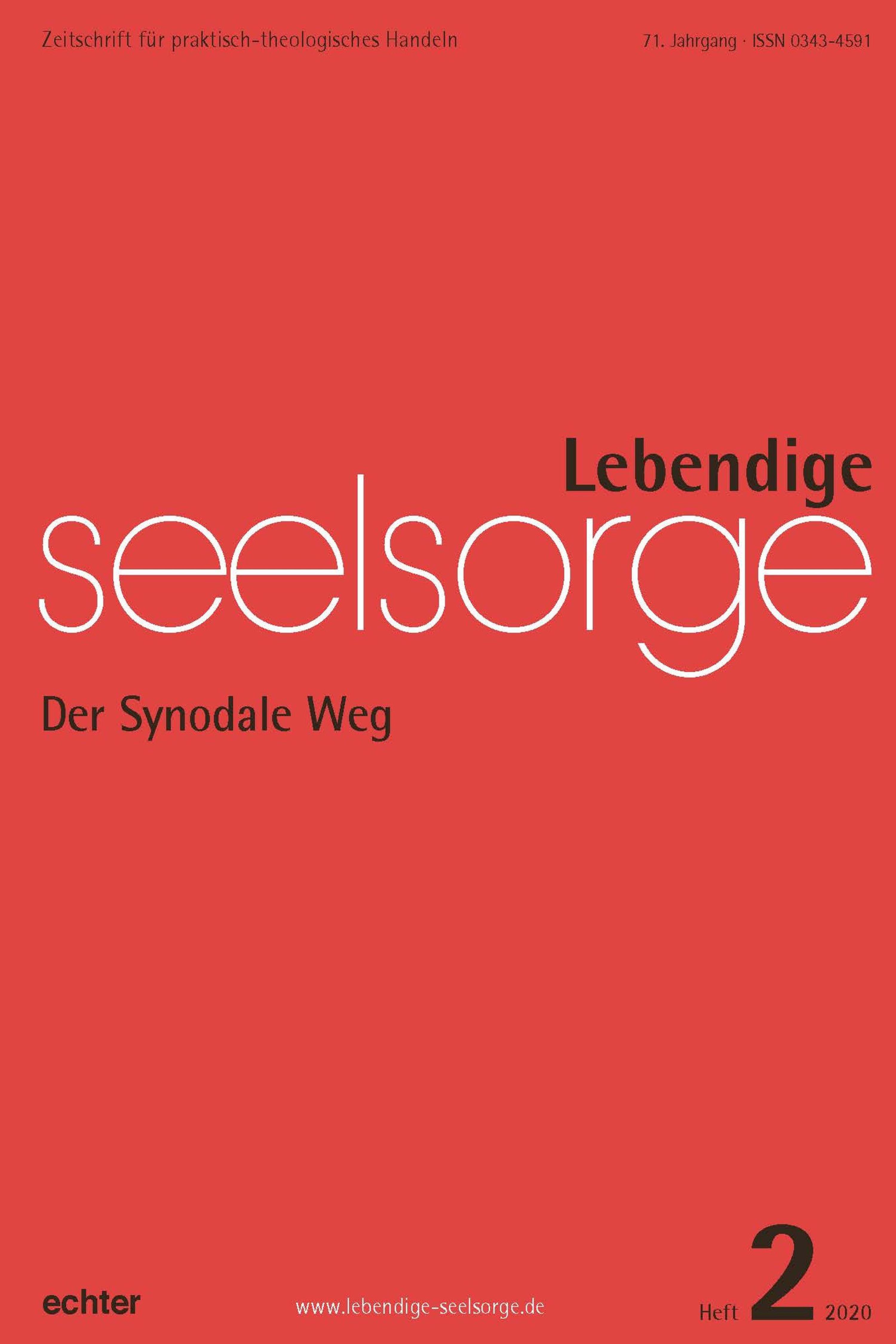 Обложка книги «Lebendige Seelsorge 2/2020»