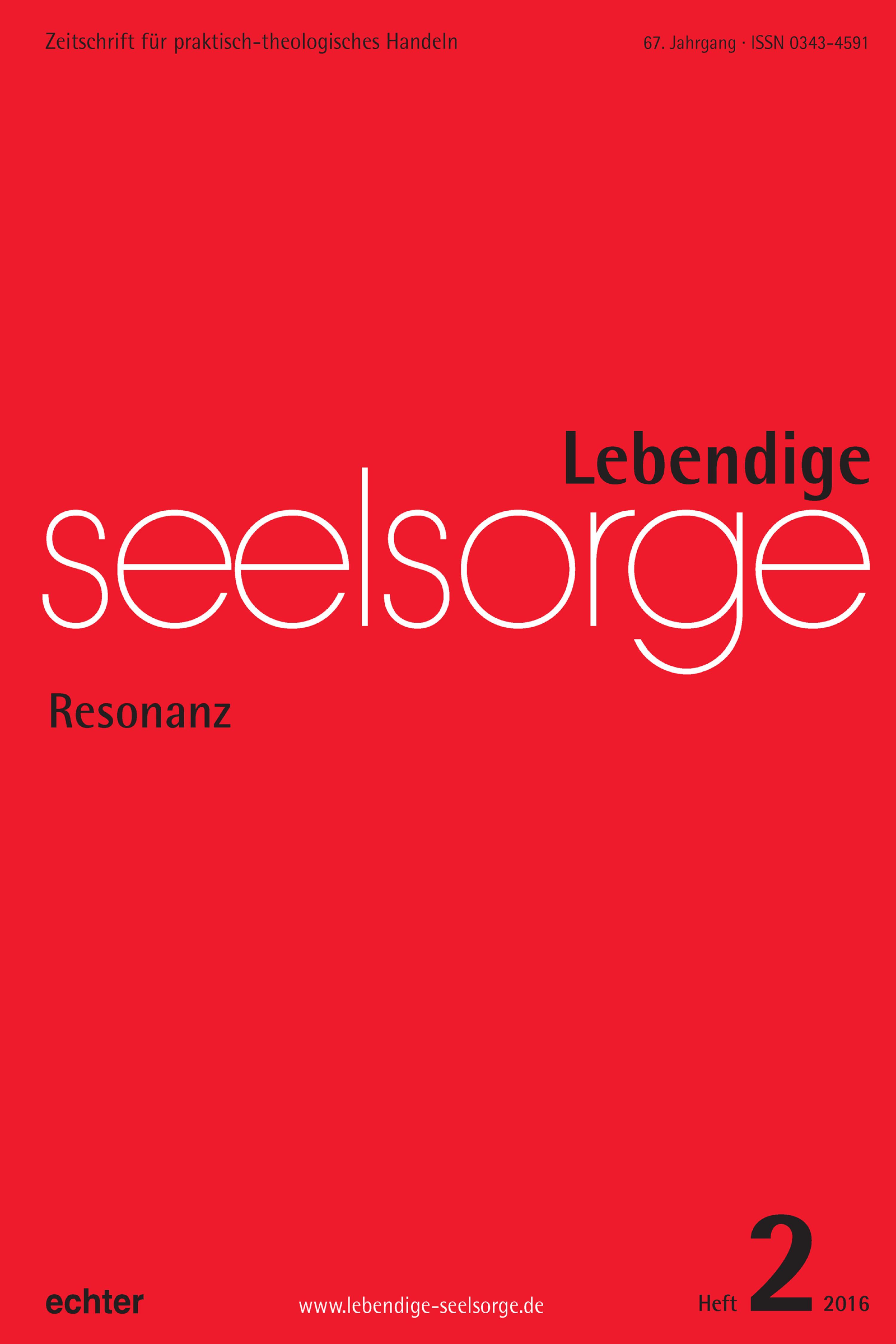 Обложка книги «Lebendige Seelsorge 2/2016»