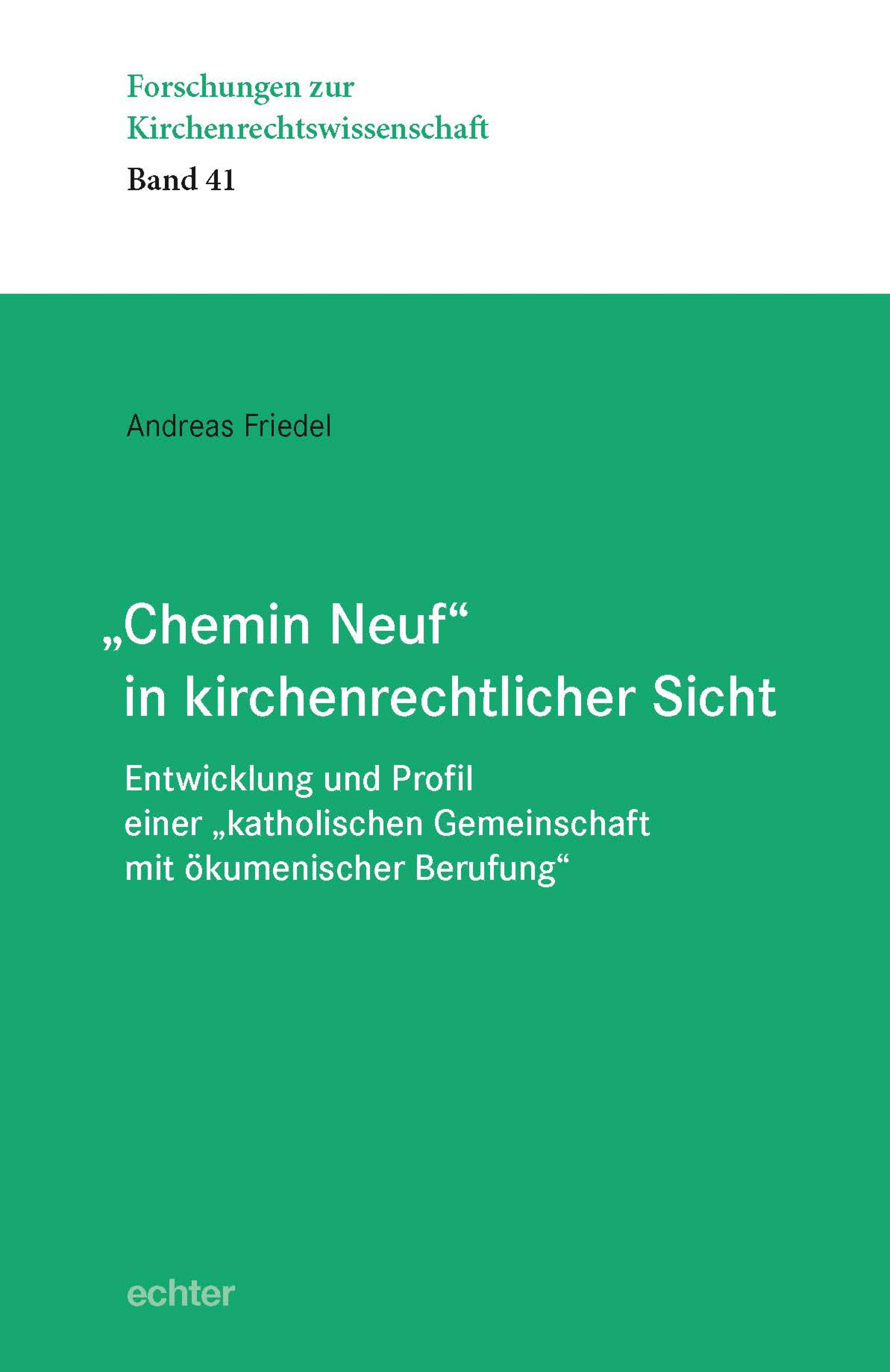 Обложка книги «"Chemin Neuf" in kirchenrechtlicher Sicht»