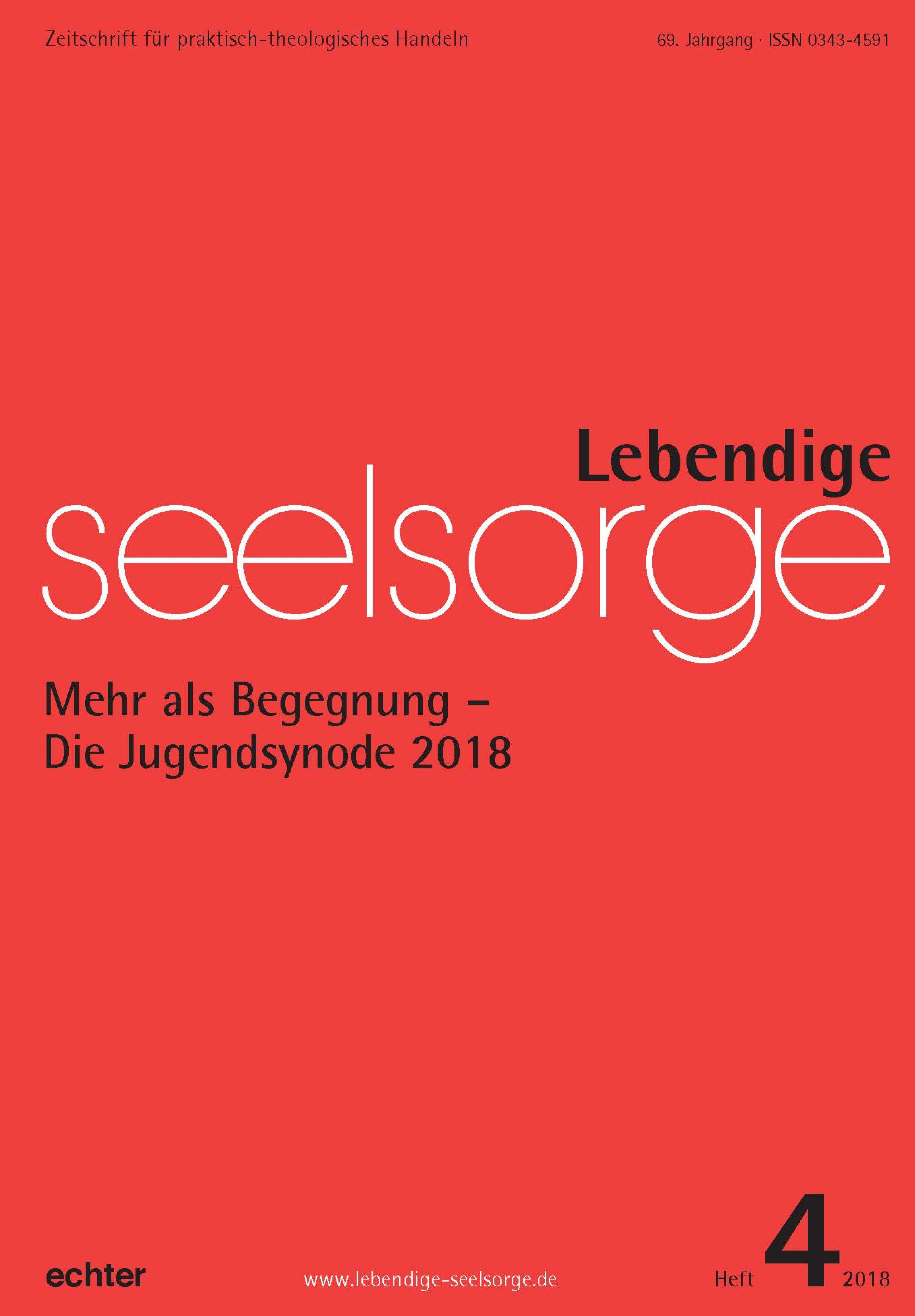 Обложка книги «Lebendige Seelsorge 4/2018»