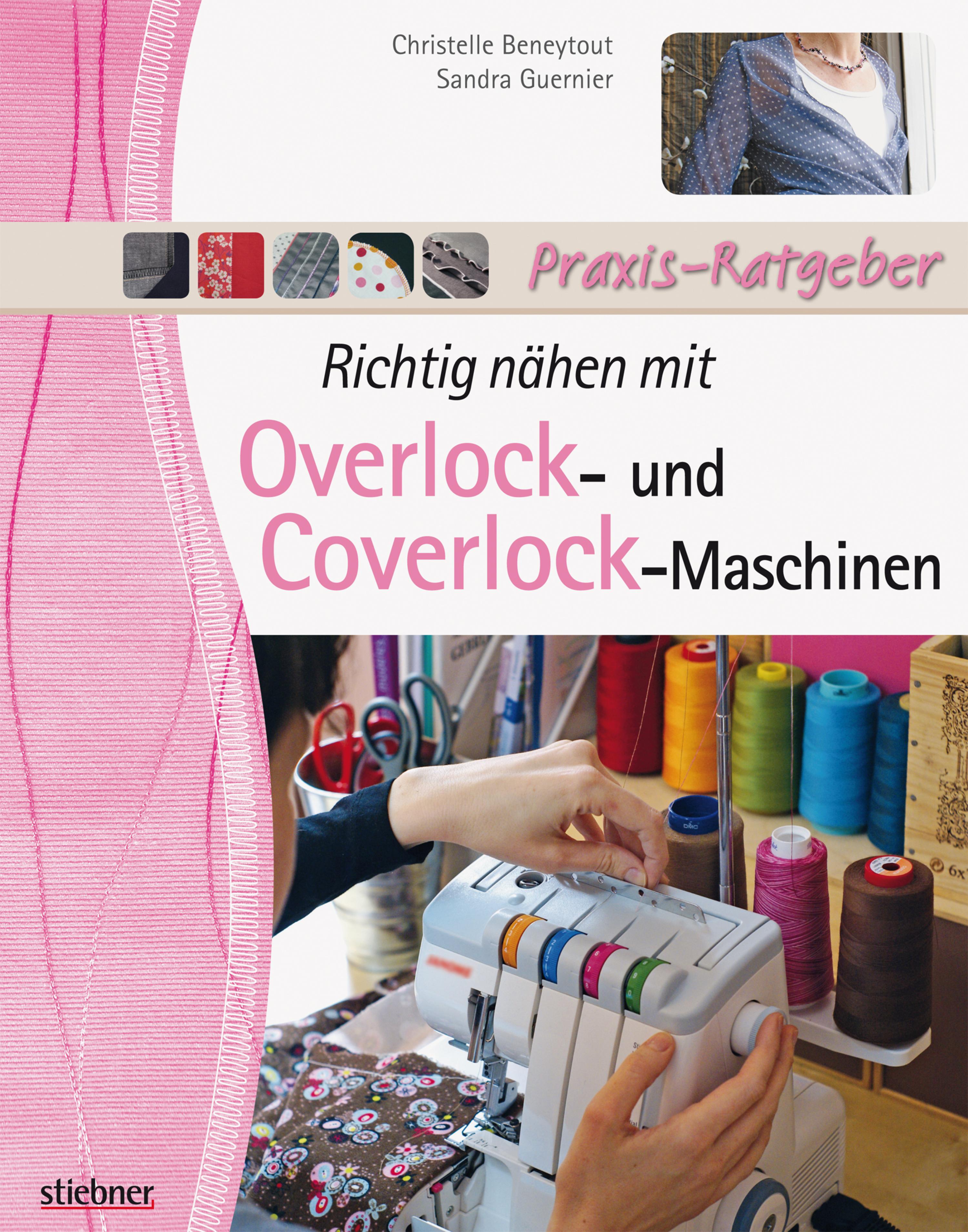 Обложка книги «Richtig nähen mit Overlock- und Coverlock-Maschinen»