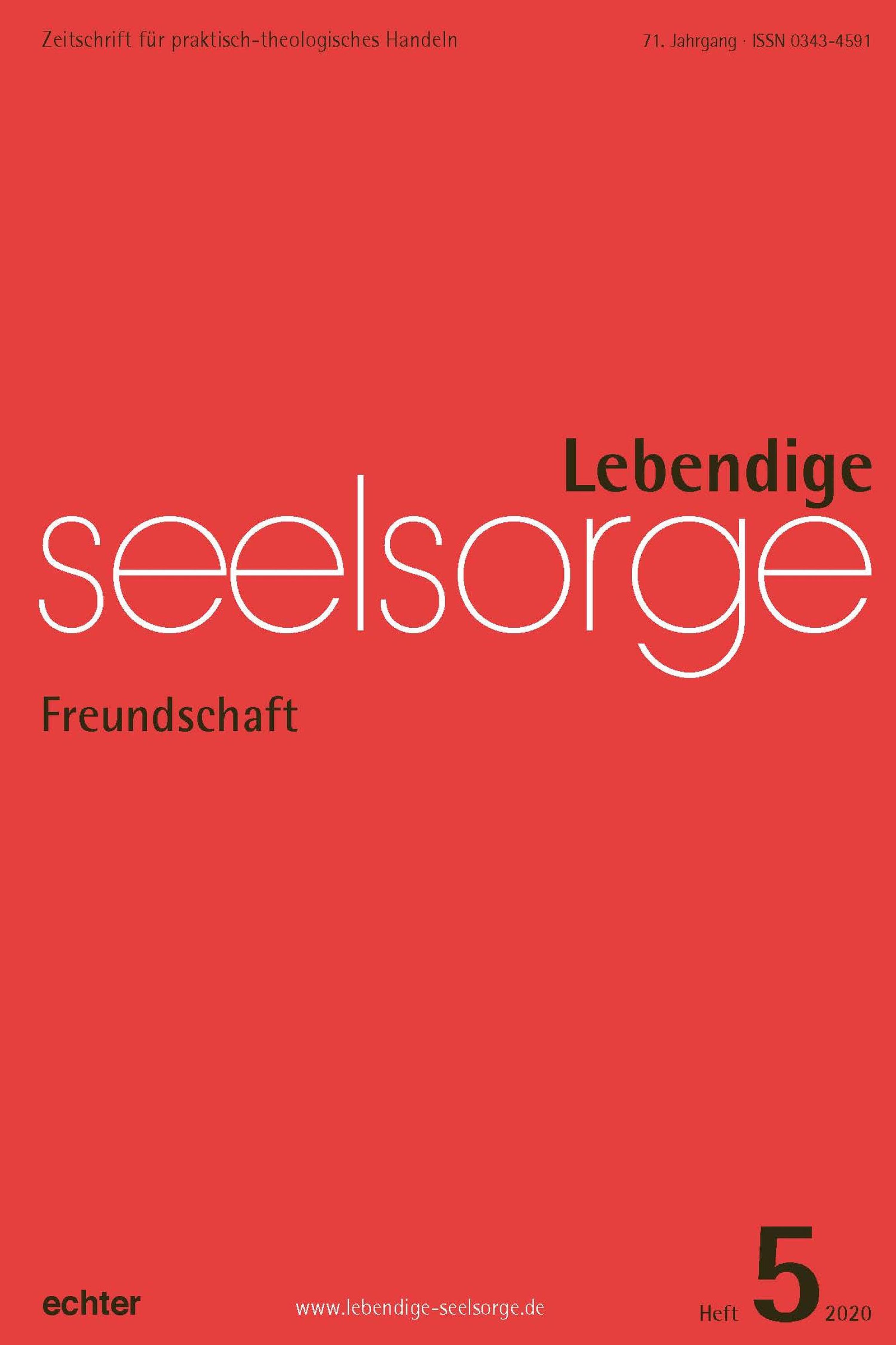 Обложка книги «Lebendige Seelsorge 5/2020»