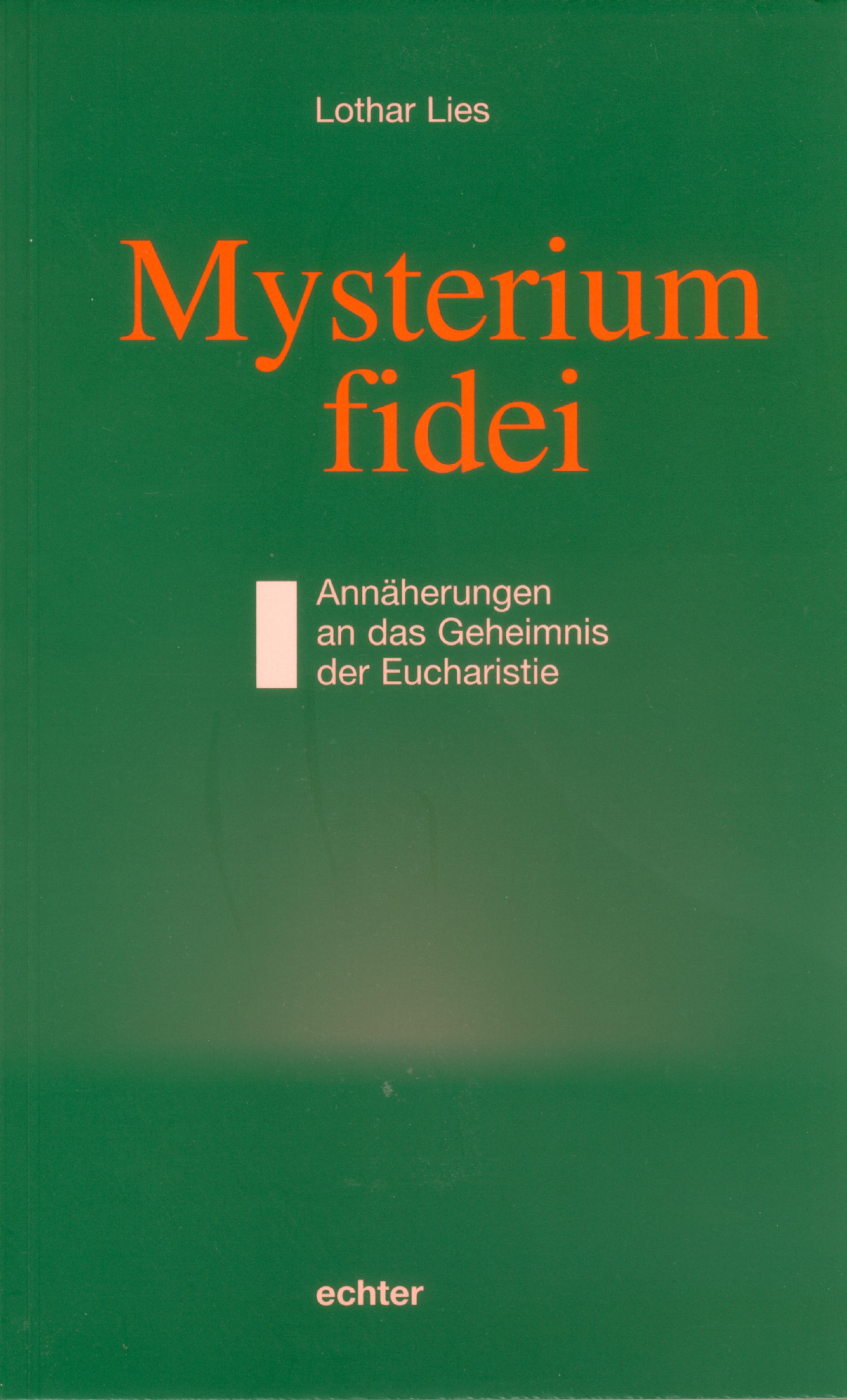 Обложка книги «Mysterium fidei»