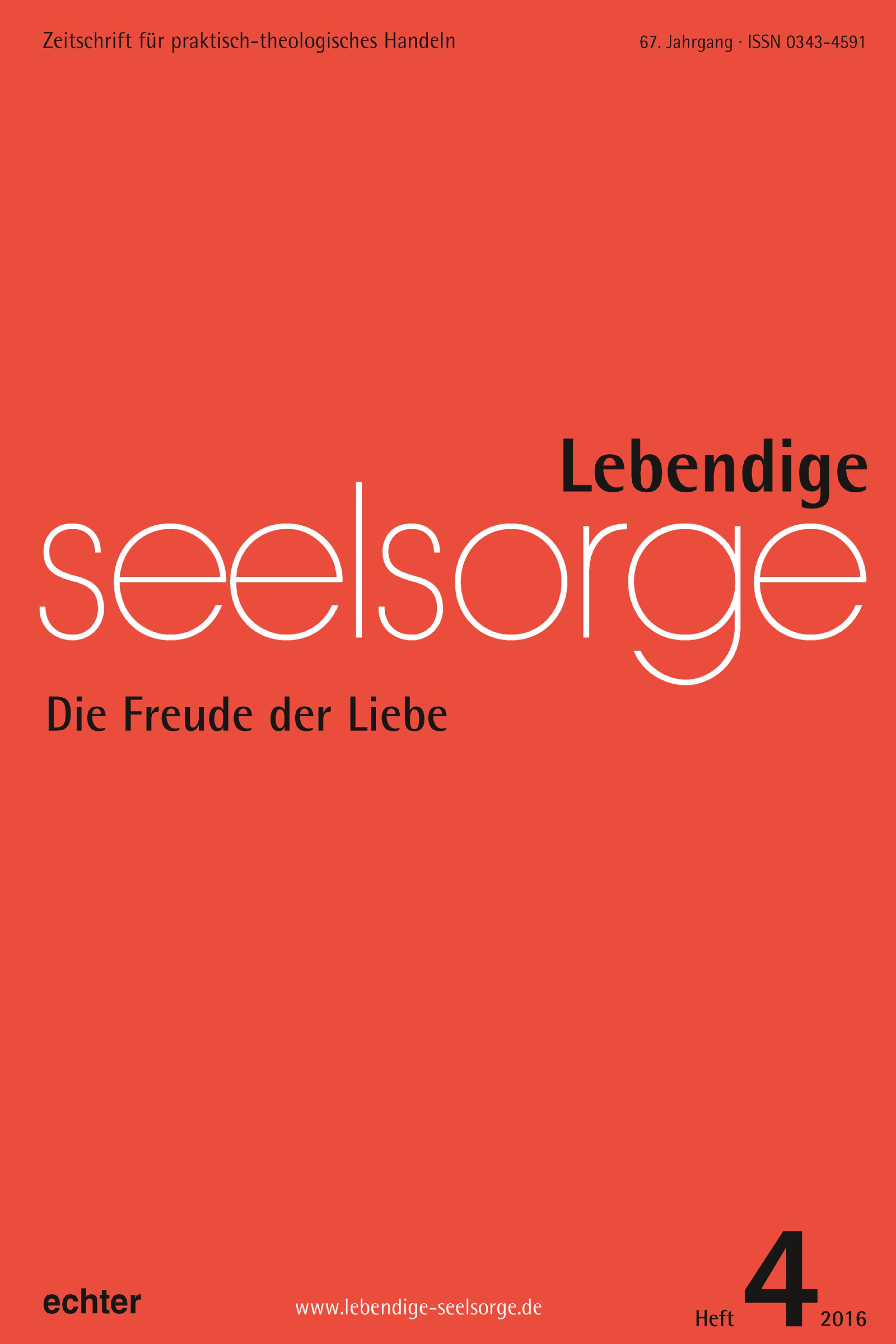 Обложка книги «Lebendige Seelsorge 4/2016»