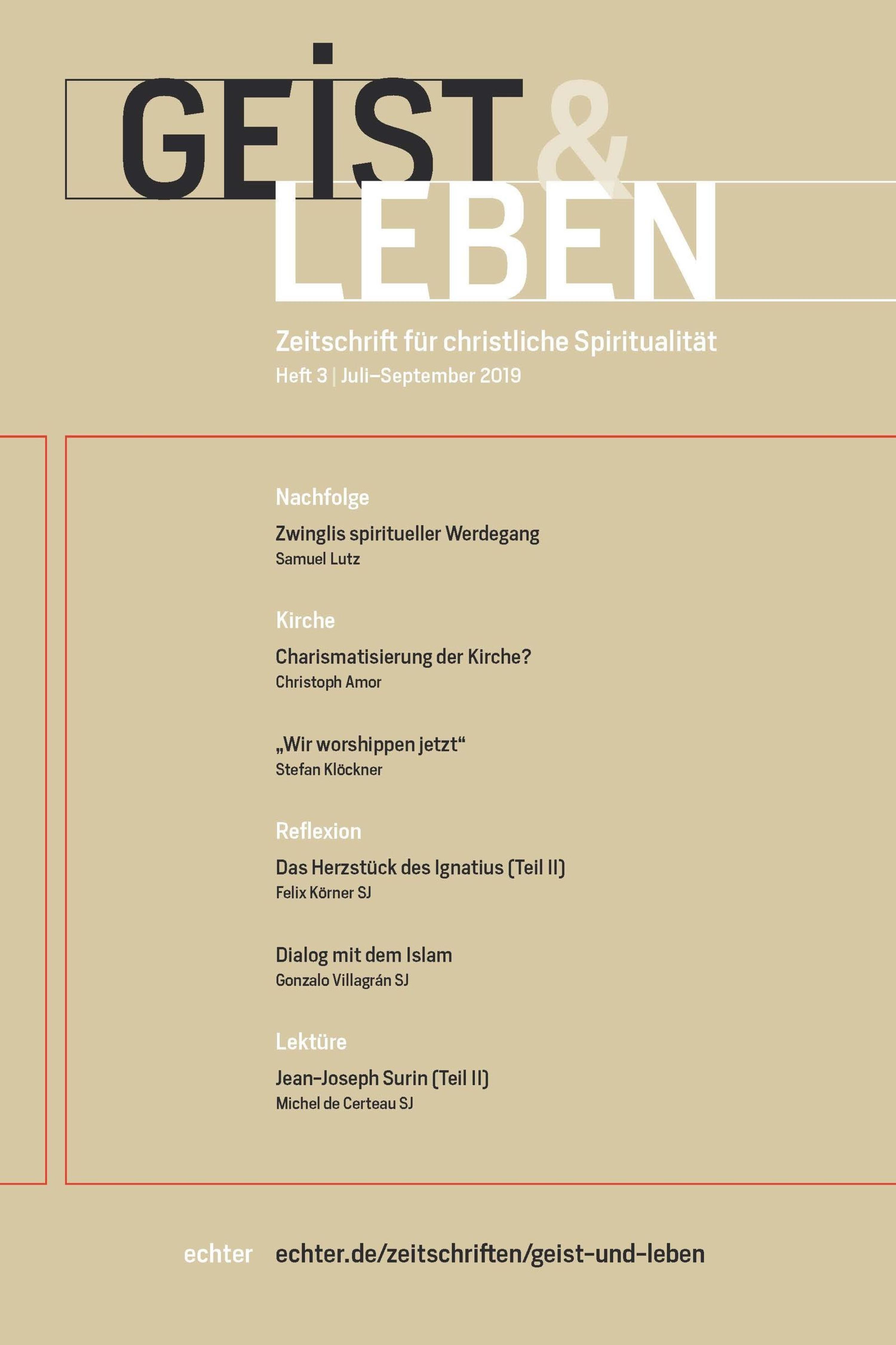 Обложка книги «Geist & Leben 3/2019»