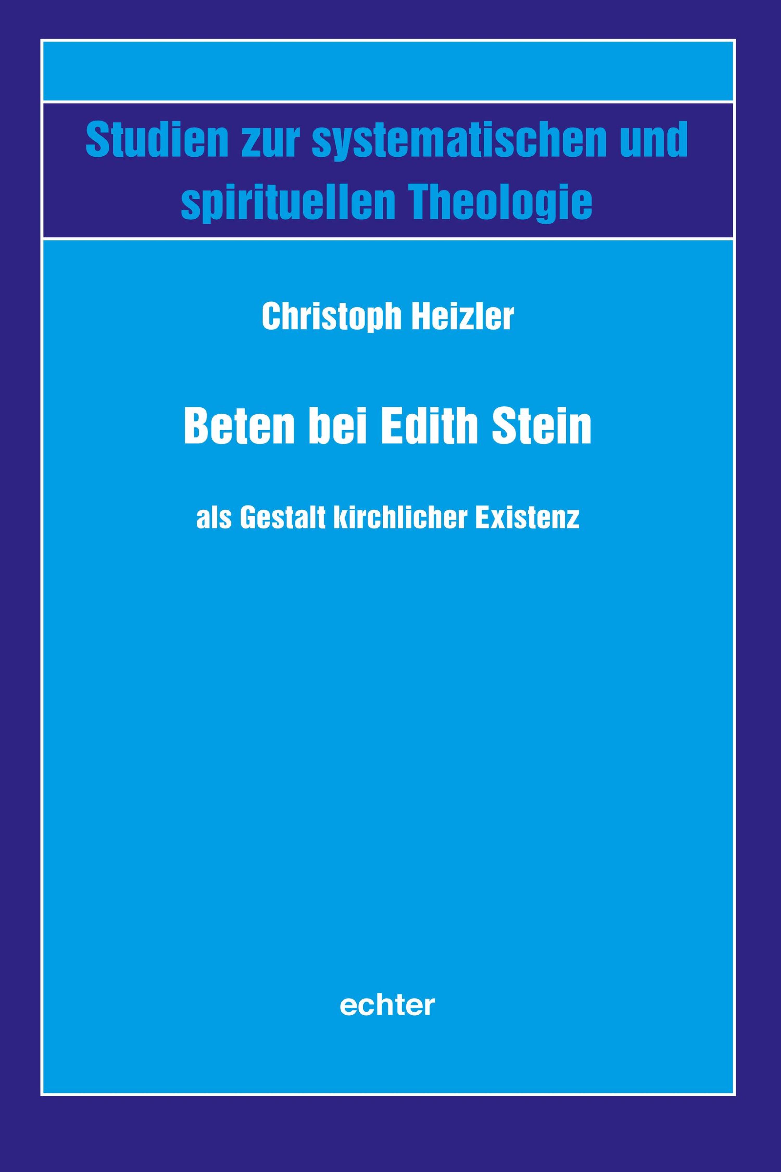 Обложка книги «Beten bei Edith Stein als Gestalt kirchlicher Existenz»
