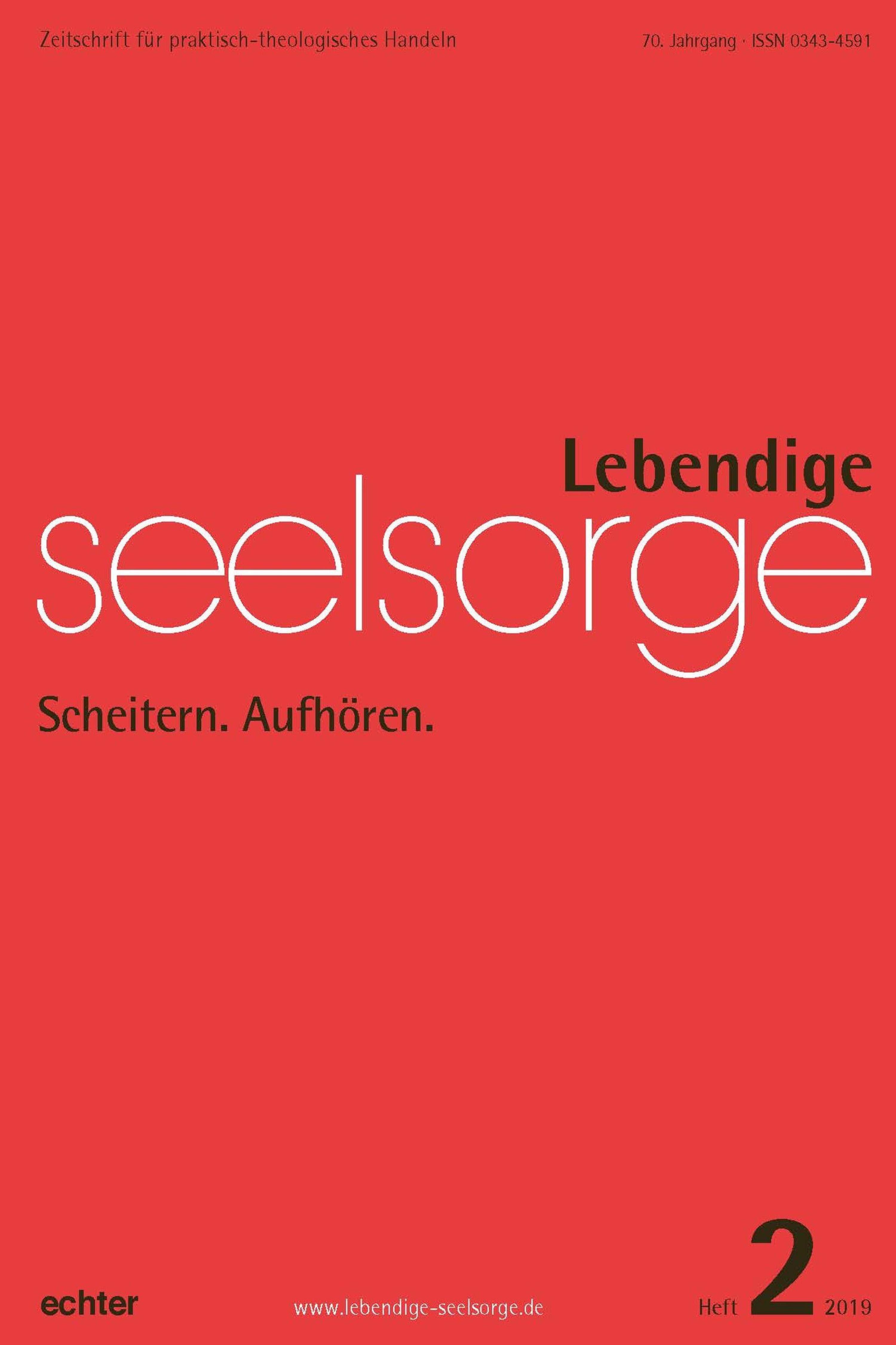Обложка книги «Lebendige Seelsorge 2/2019»