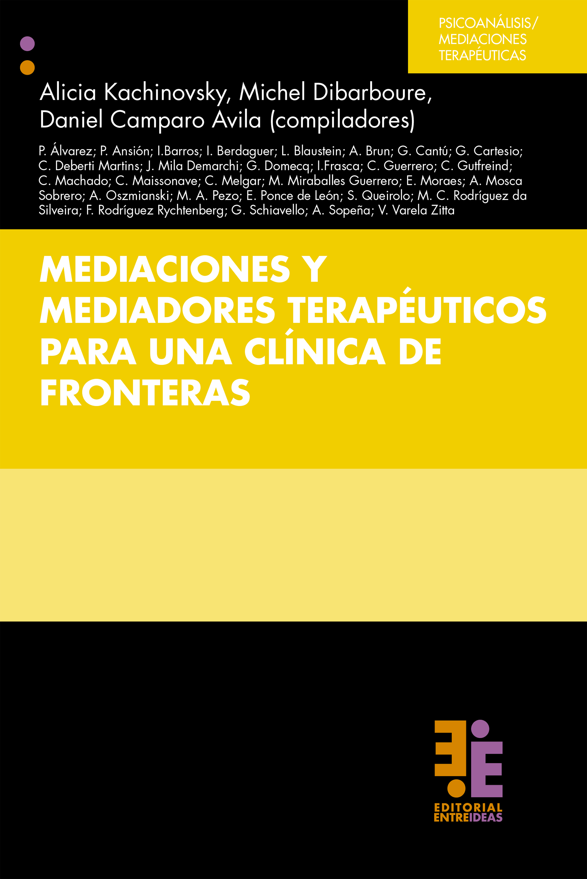 Обложка книги «Mediaciones y mediadores terapéuticos para una clínica de fronteras»