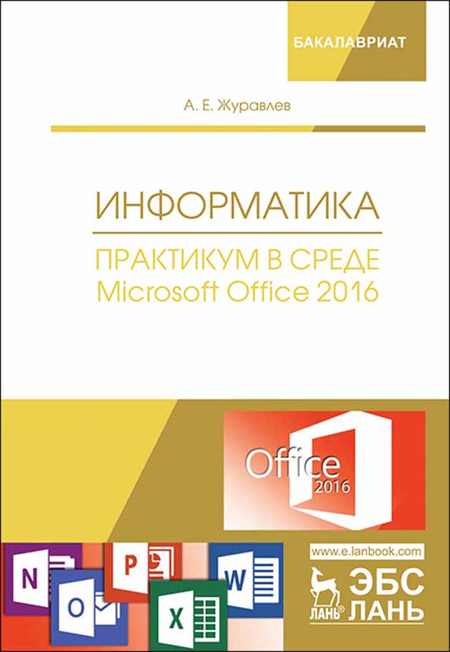 Обложка книги «Информатика. Практикум в среде Microsoft Office 2016»