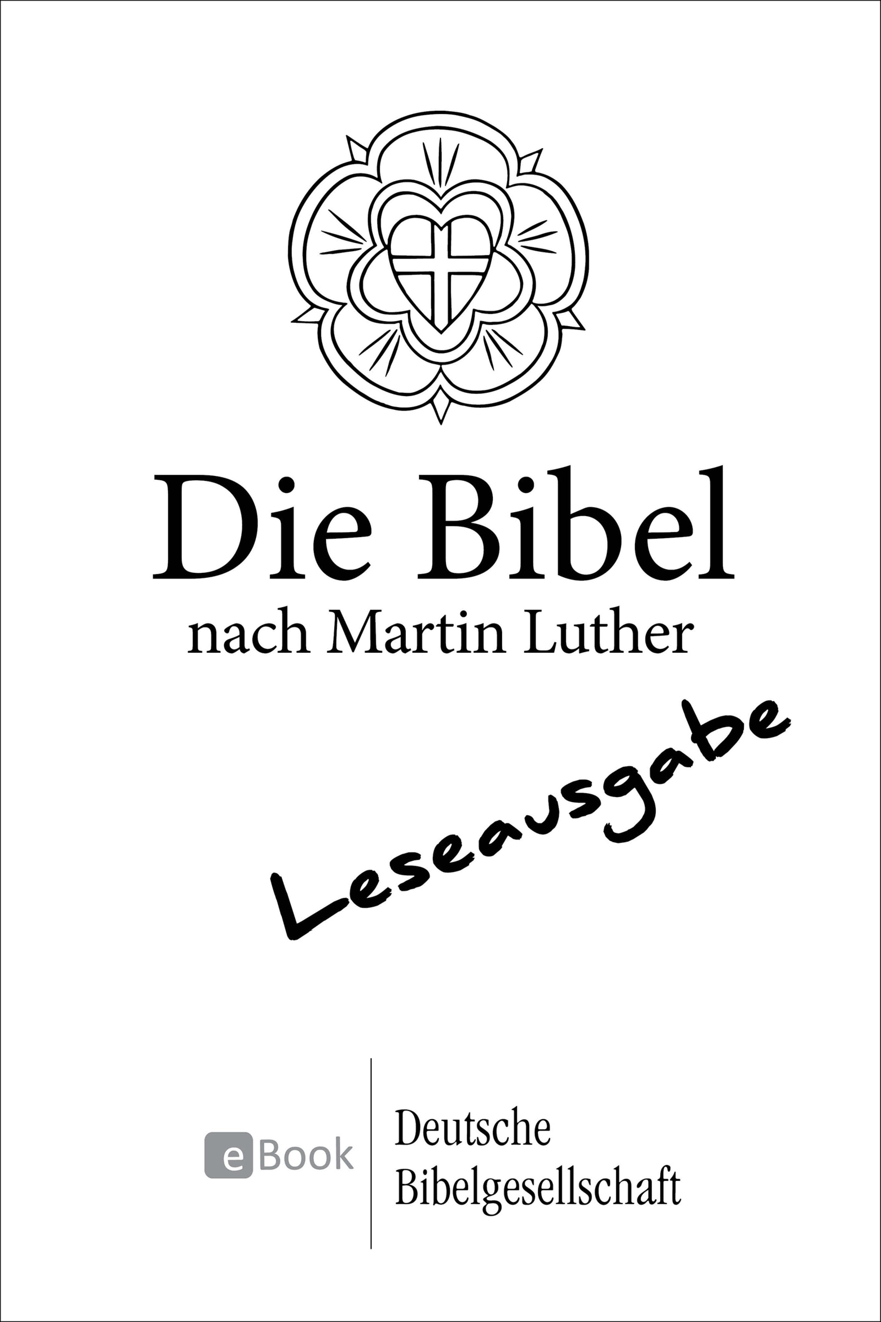 Обложка книги «Die Bibel nach Martin Luther (1984) - Leseausgabe»