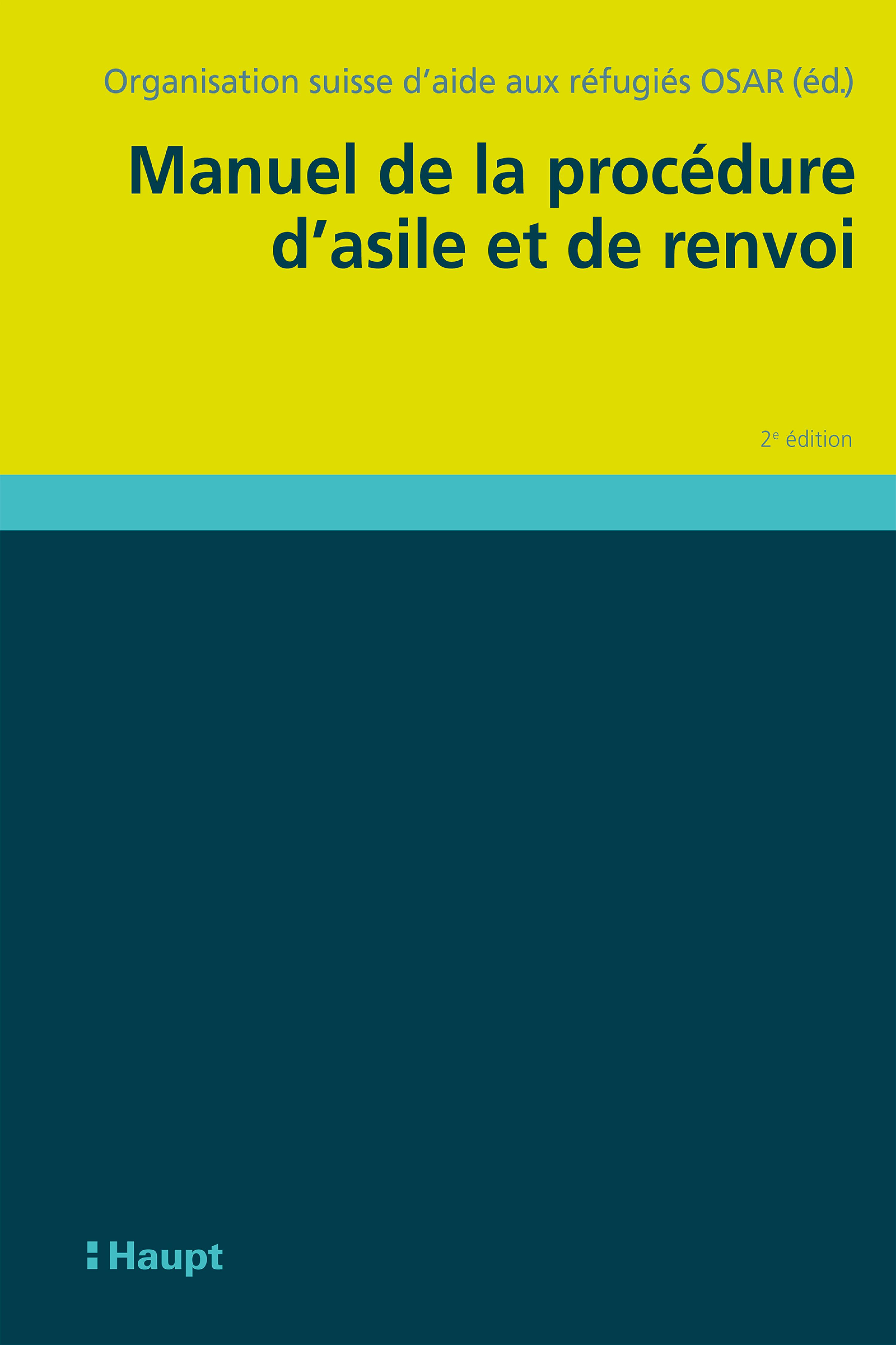 Обложка книги «Manuel de la procédure d'asile et de renvoi»