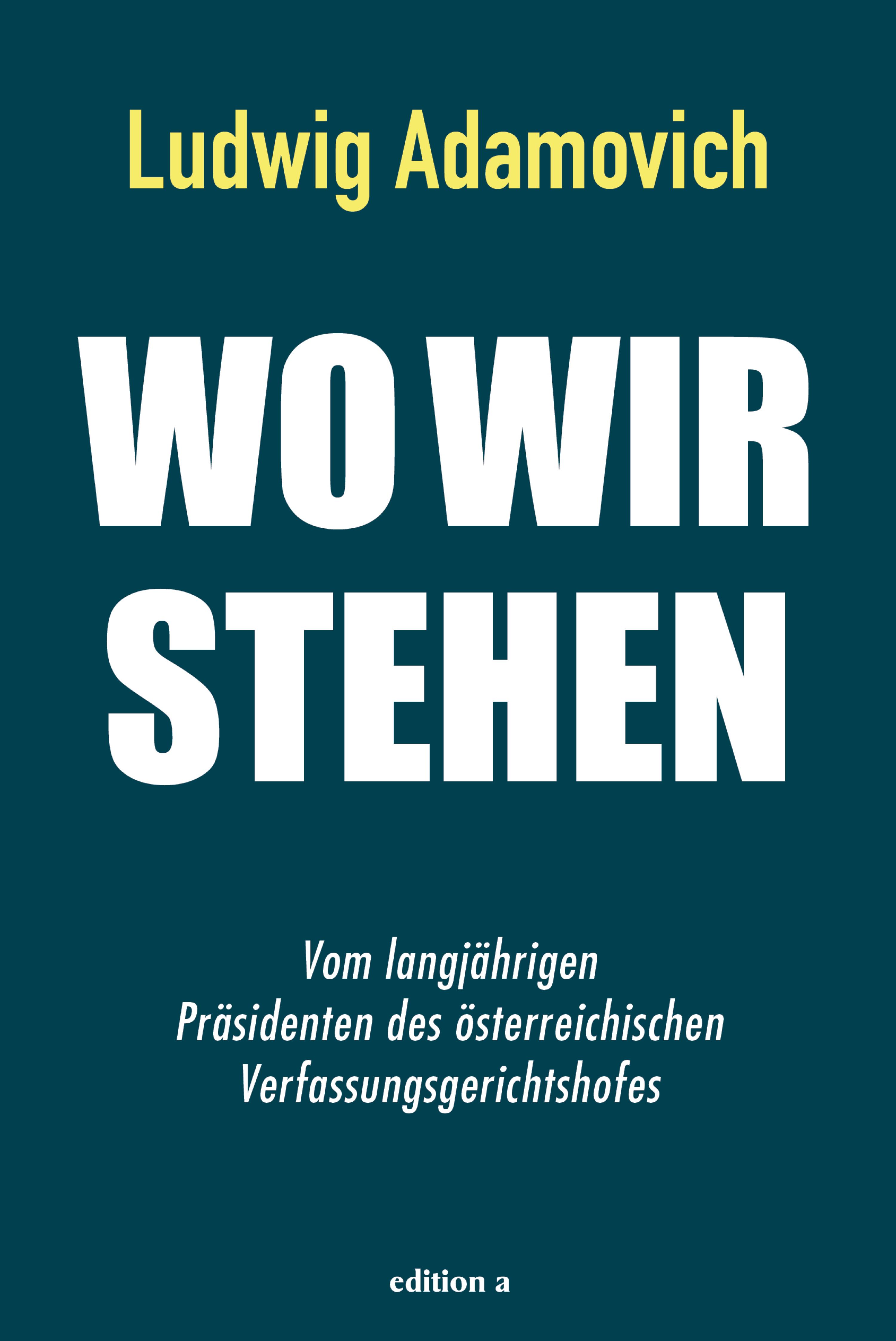 Обложка книги «Wo wir stehen»