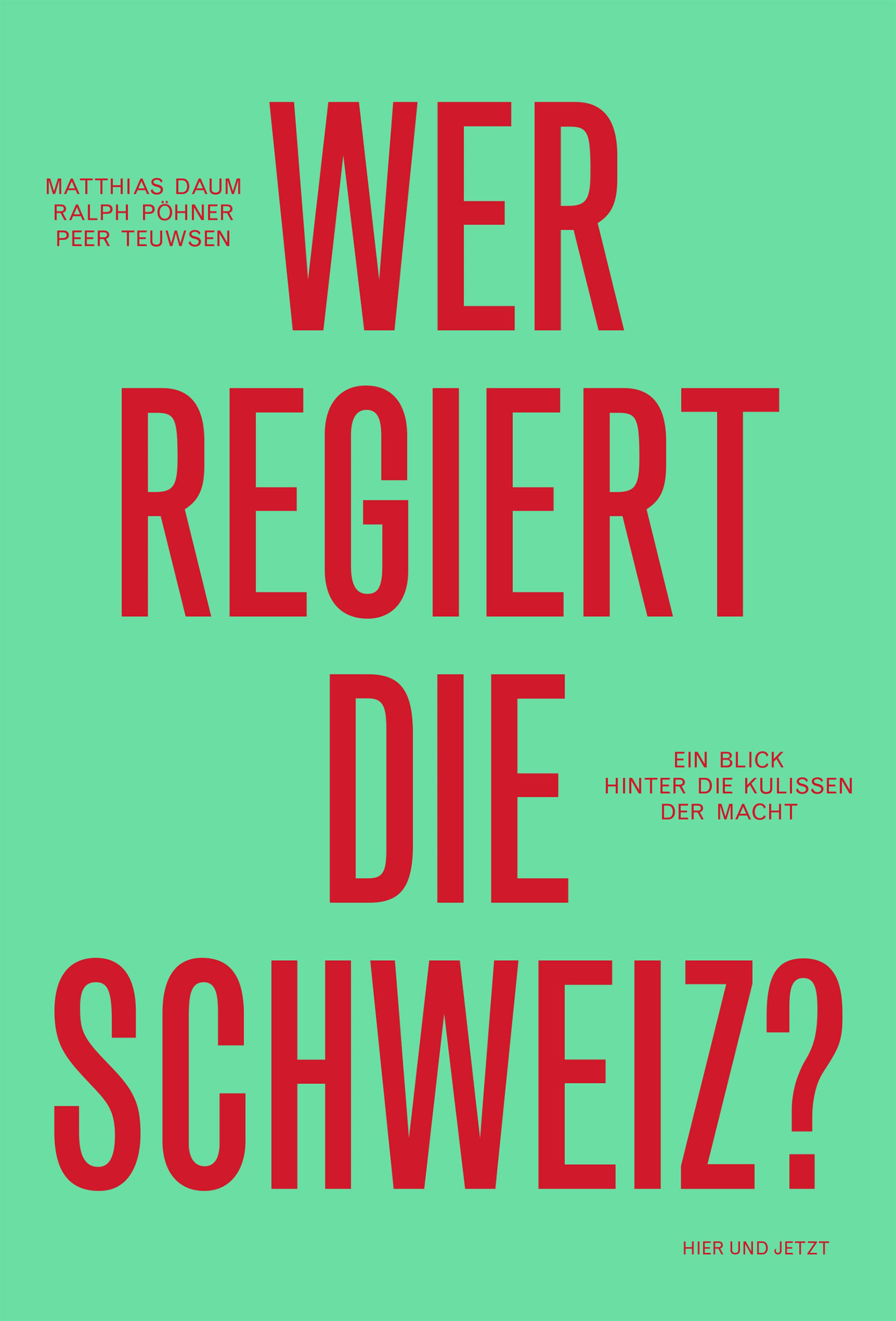 Обложка книги «Wer regiert die Schweiz?»