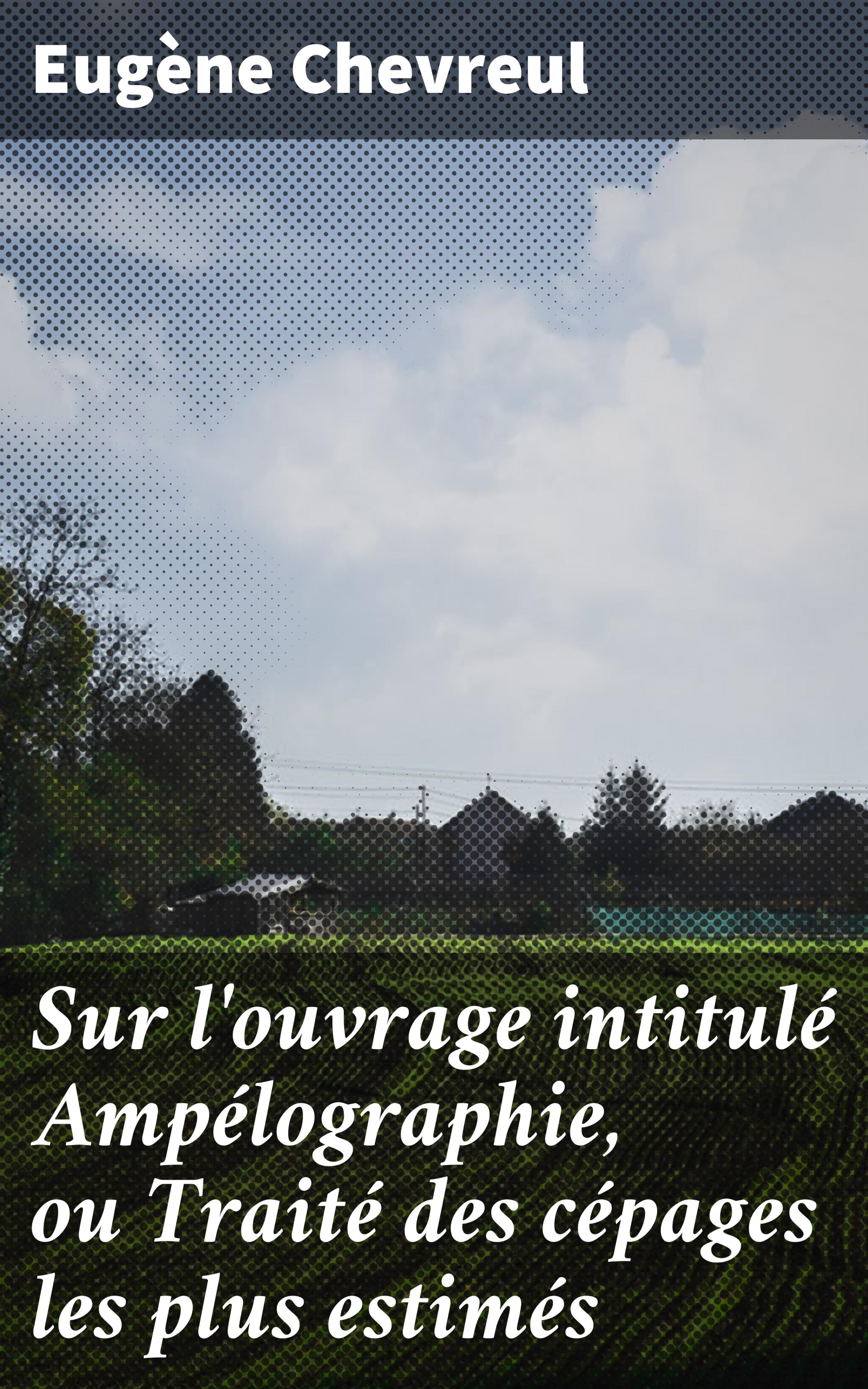 Обложка книги «Sur l'ouvrage intitulé Ampélographie, ou Traité des cépages les plus estimés»