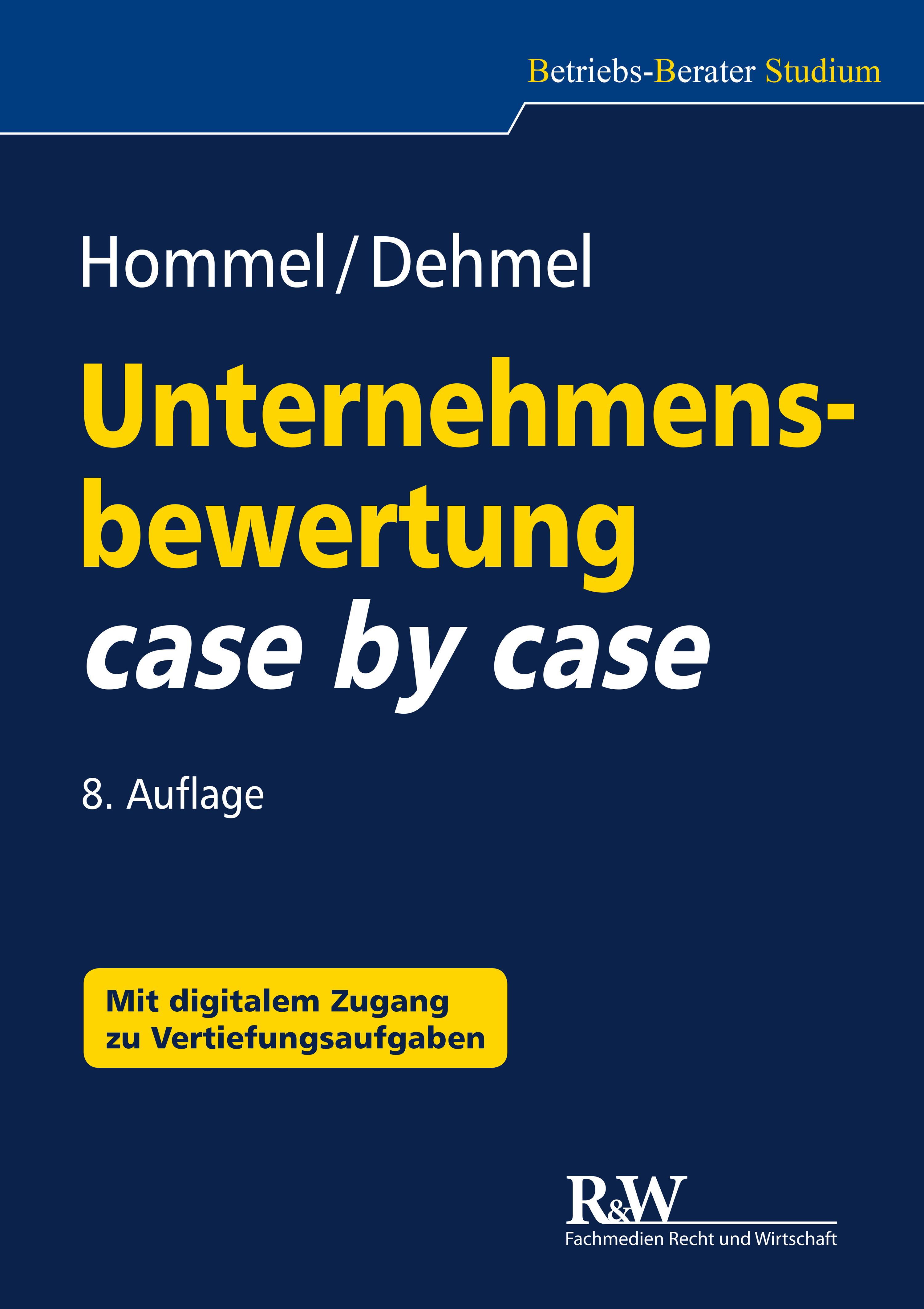 Обложка книги «Unternehmensbewertung case by case»