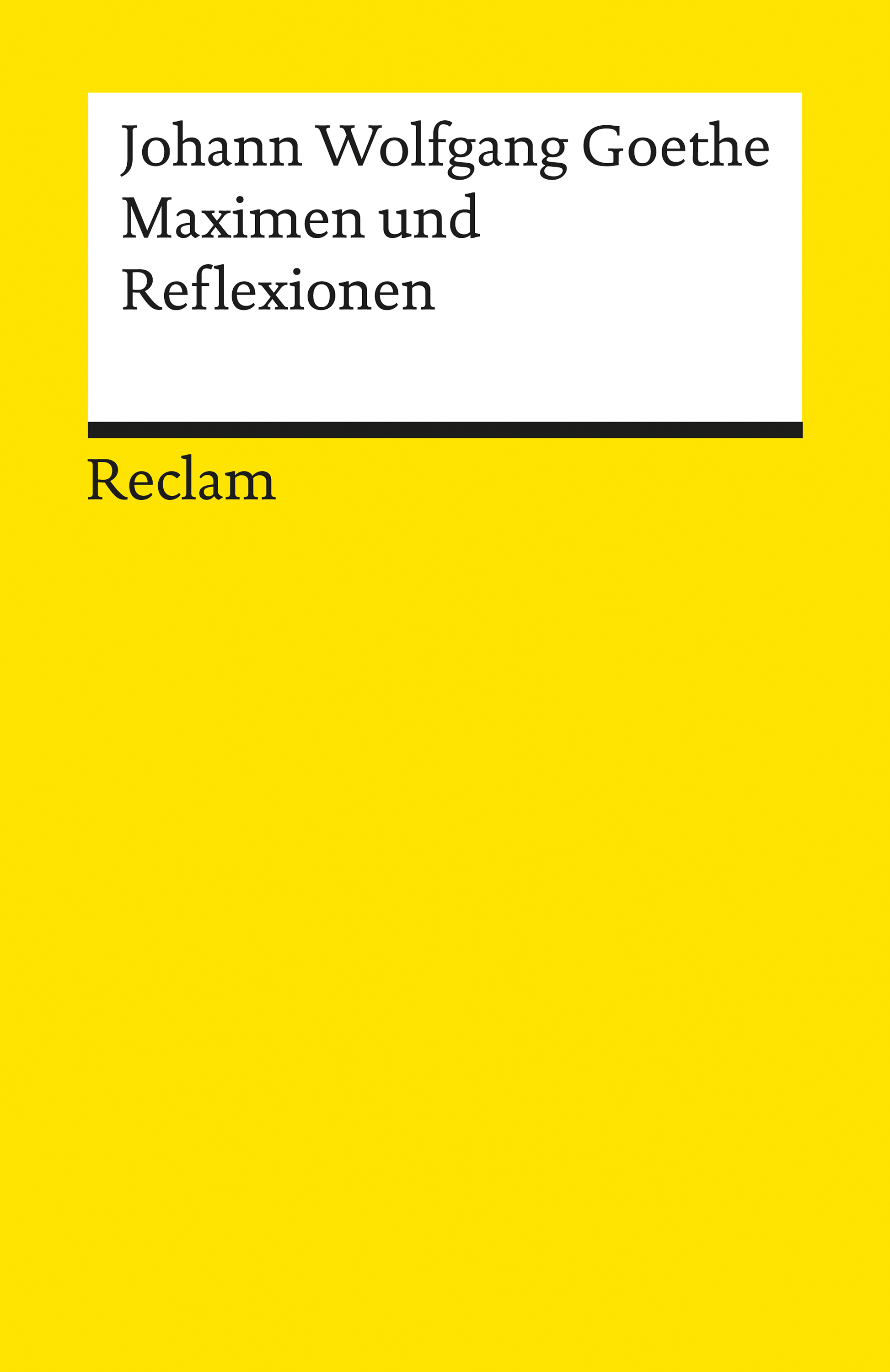 Обложка книги «Maximen und Reflexionen»