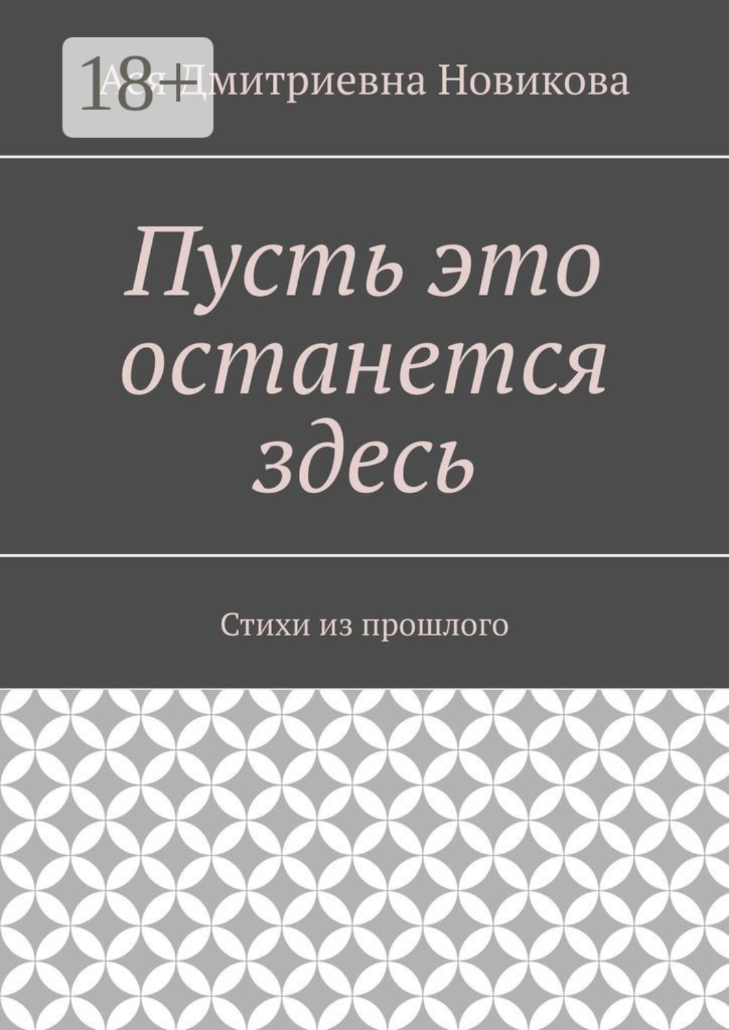 Обложка книги «Пусть это останется здесь. Стихи из прошлого»