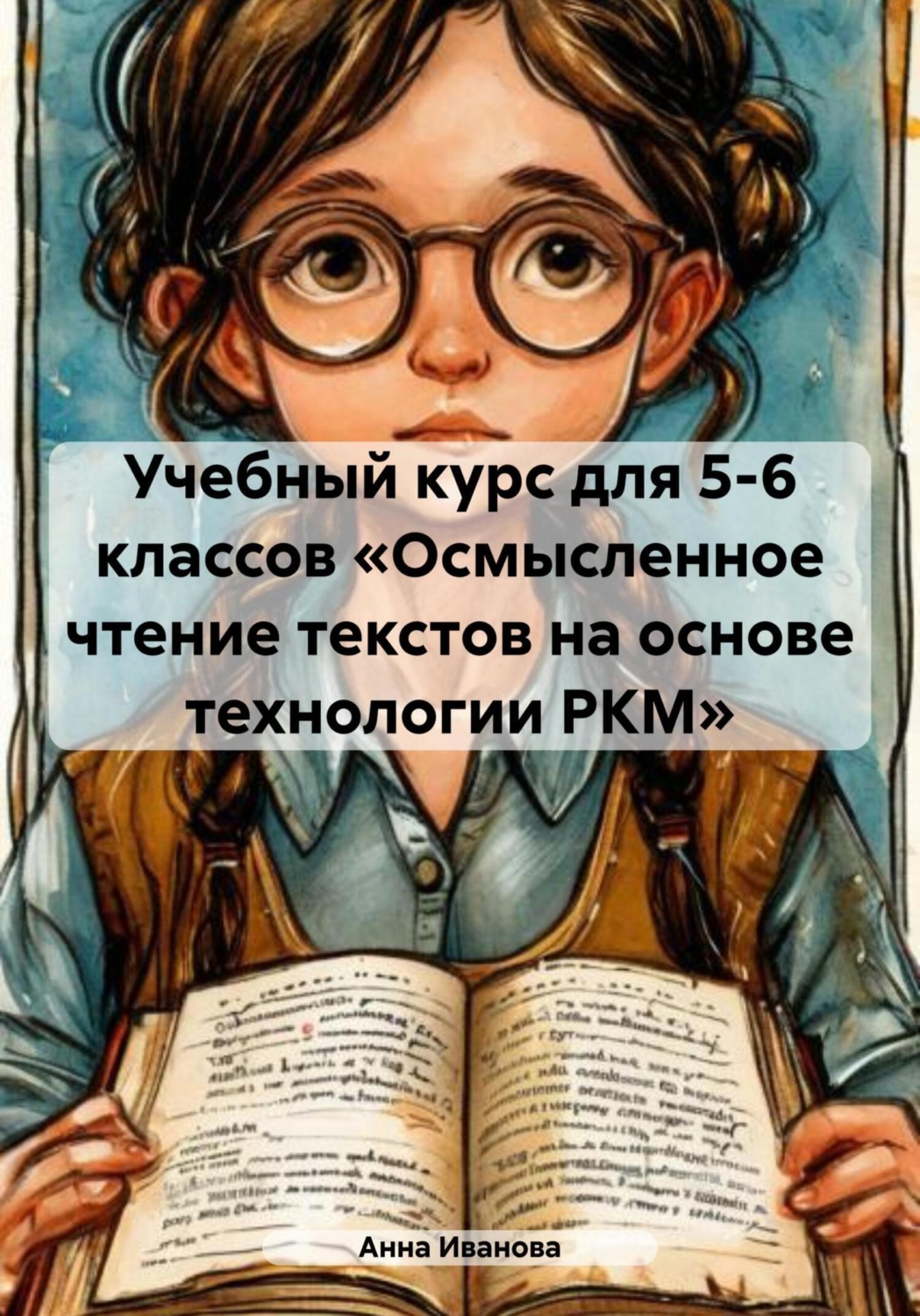Обложка книги «Учебный курс для 5-6 классов «Осмысленное чтение текстов на основе технологии РКМ»»