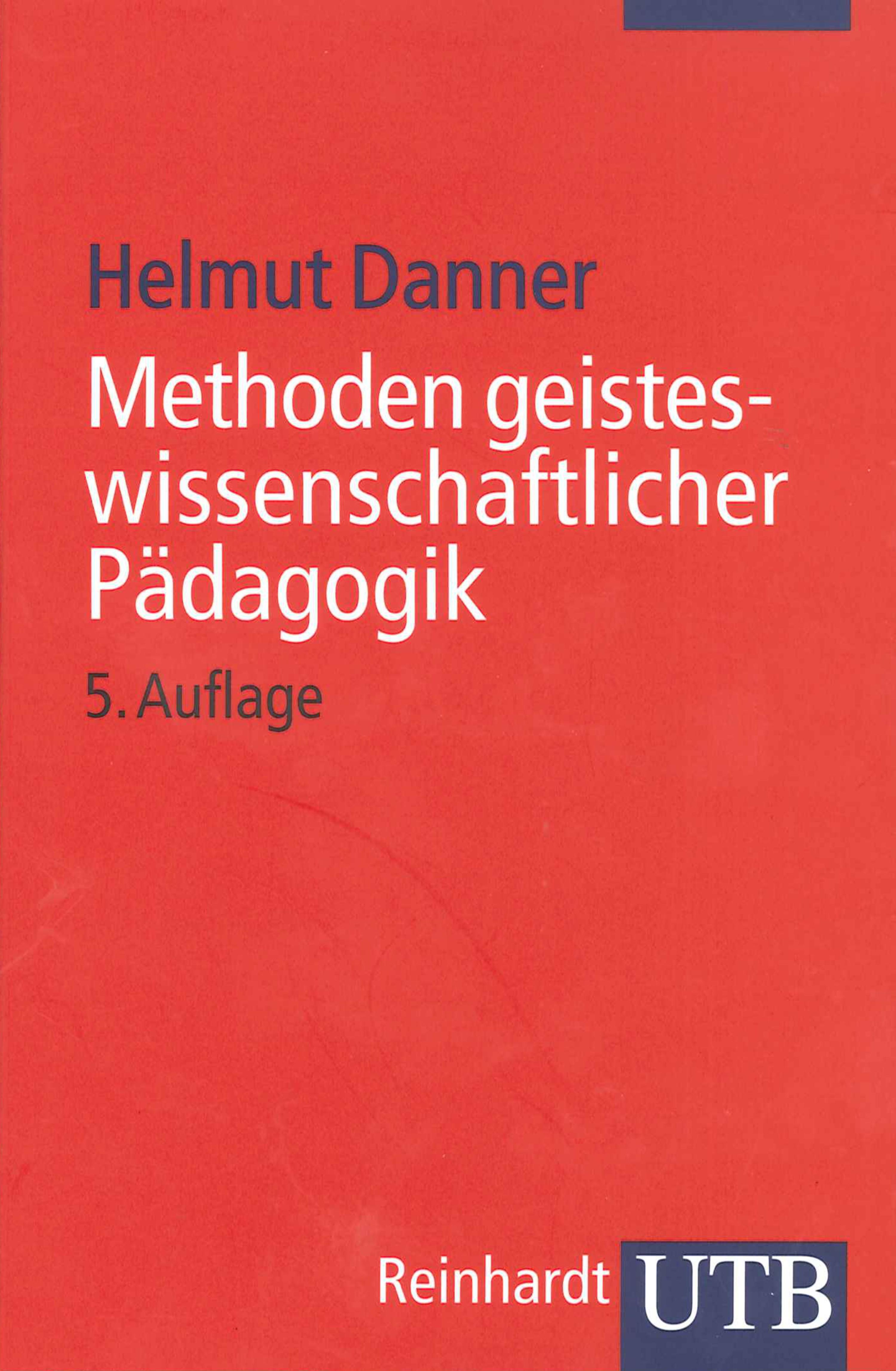Обложка книги «Methoden geisteswissenschaftlicher Pädagogik»
