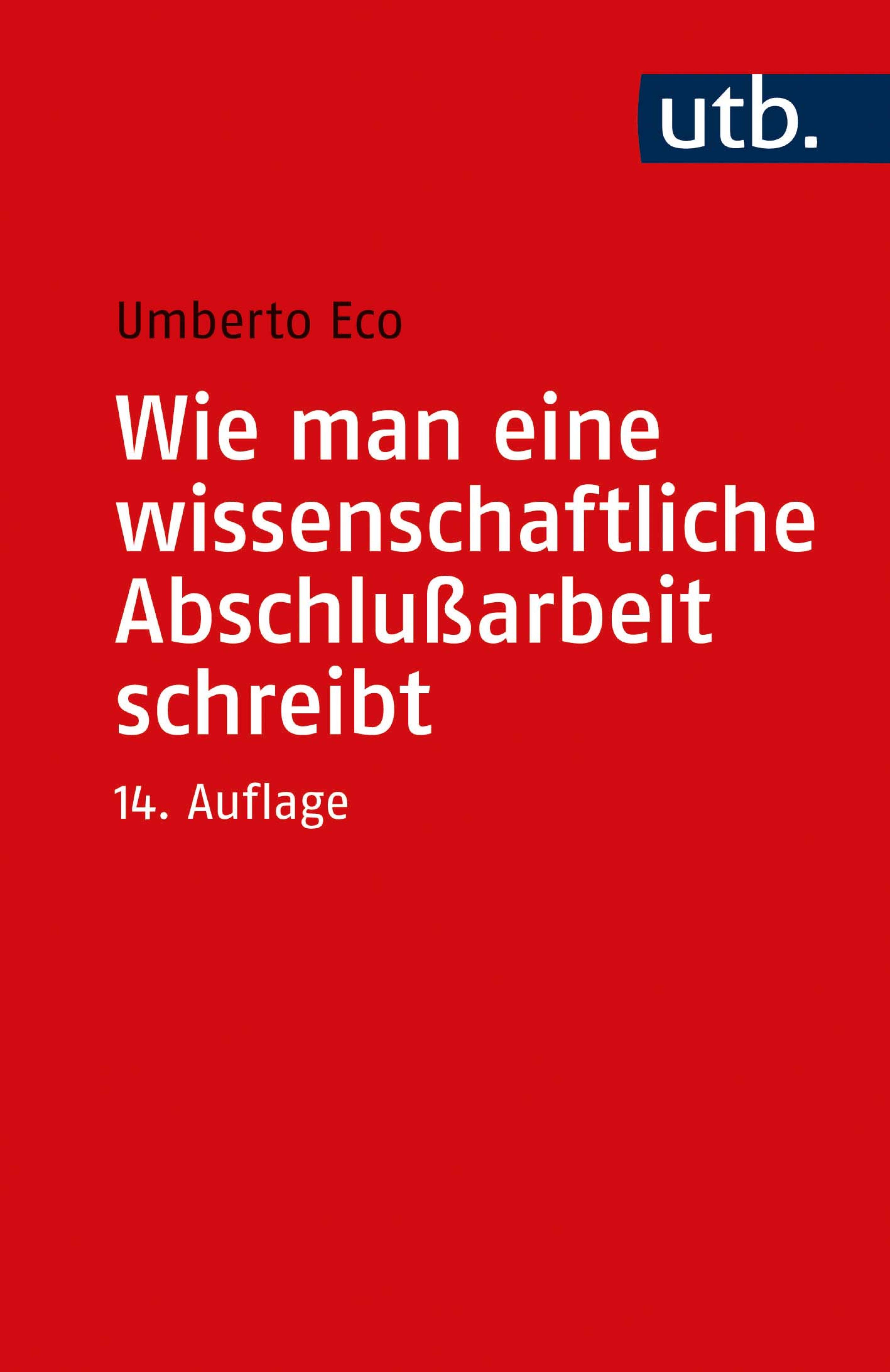 Обложка книги «Wie man eine wissenschaftliche Abschlußarbeit schreibt»