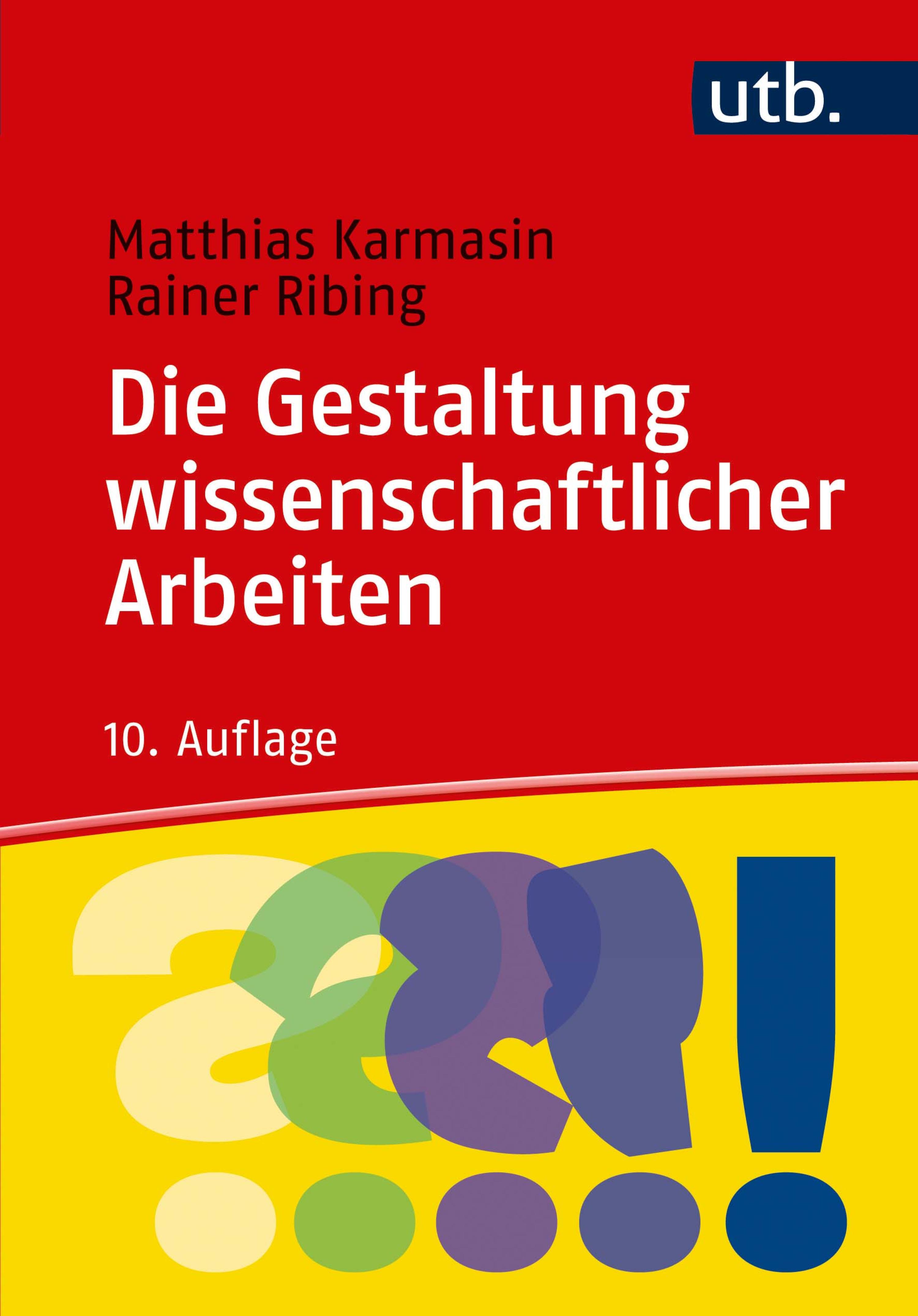 Обложка книги «Die Gestaltung wissenschaftlicher Arbeiten»