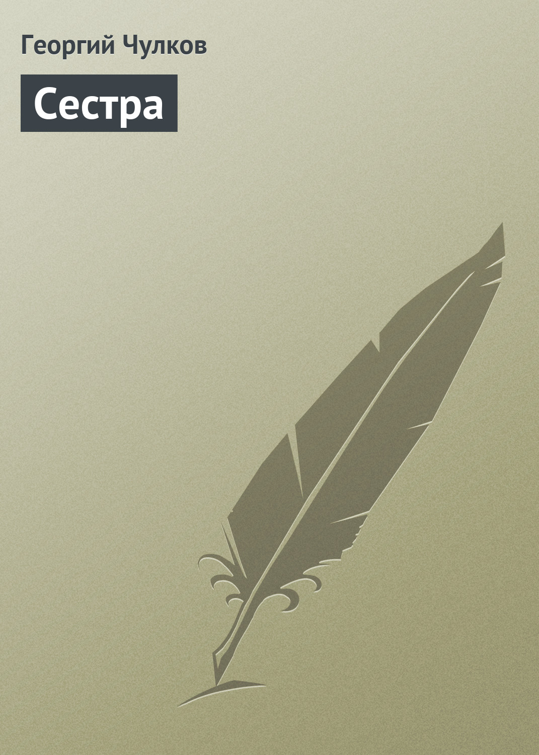 Обложка книги «Сестра»