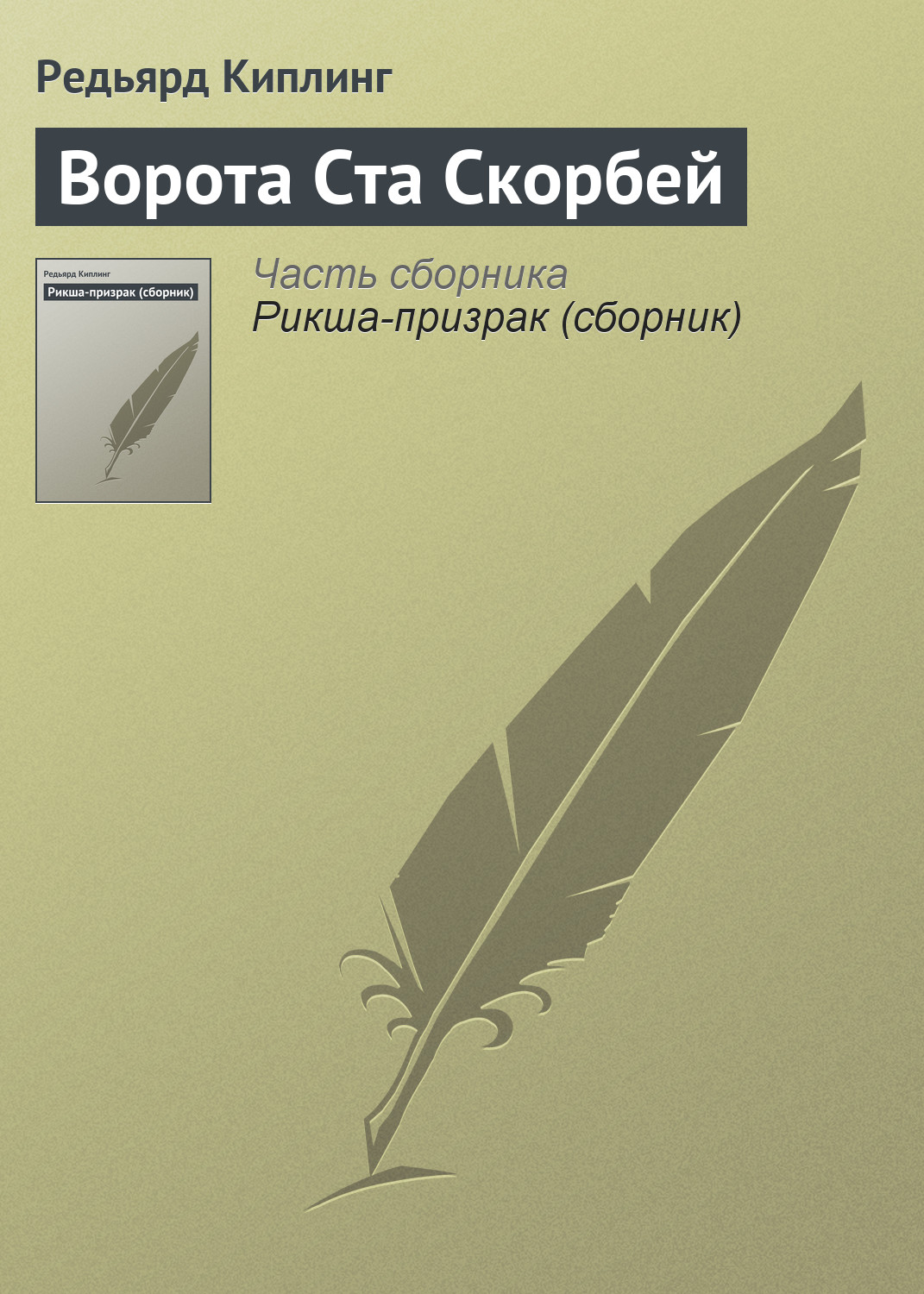 Обложка книги «Ворота Ста Скорбей»