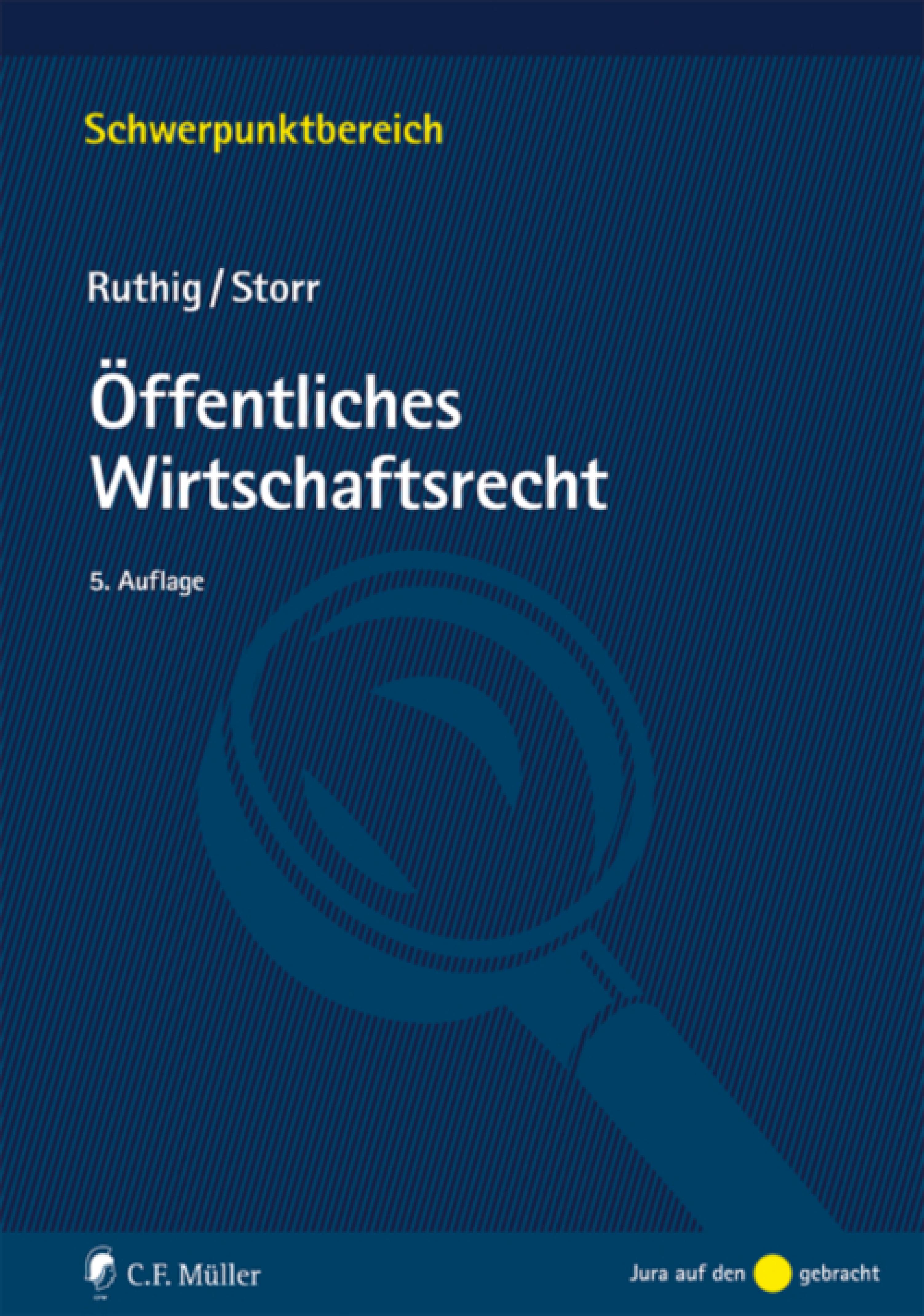 Обложка книги «Öffentliches Wirtschaftsrecht»