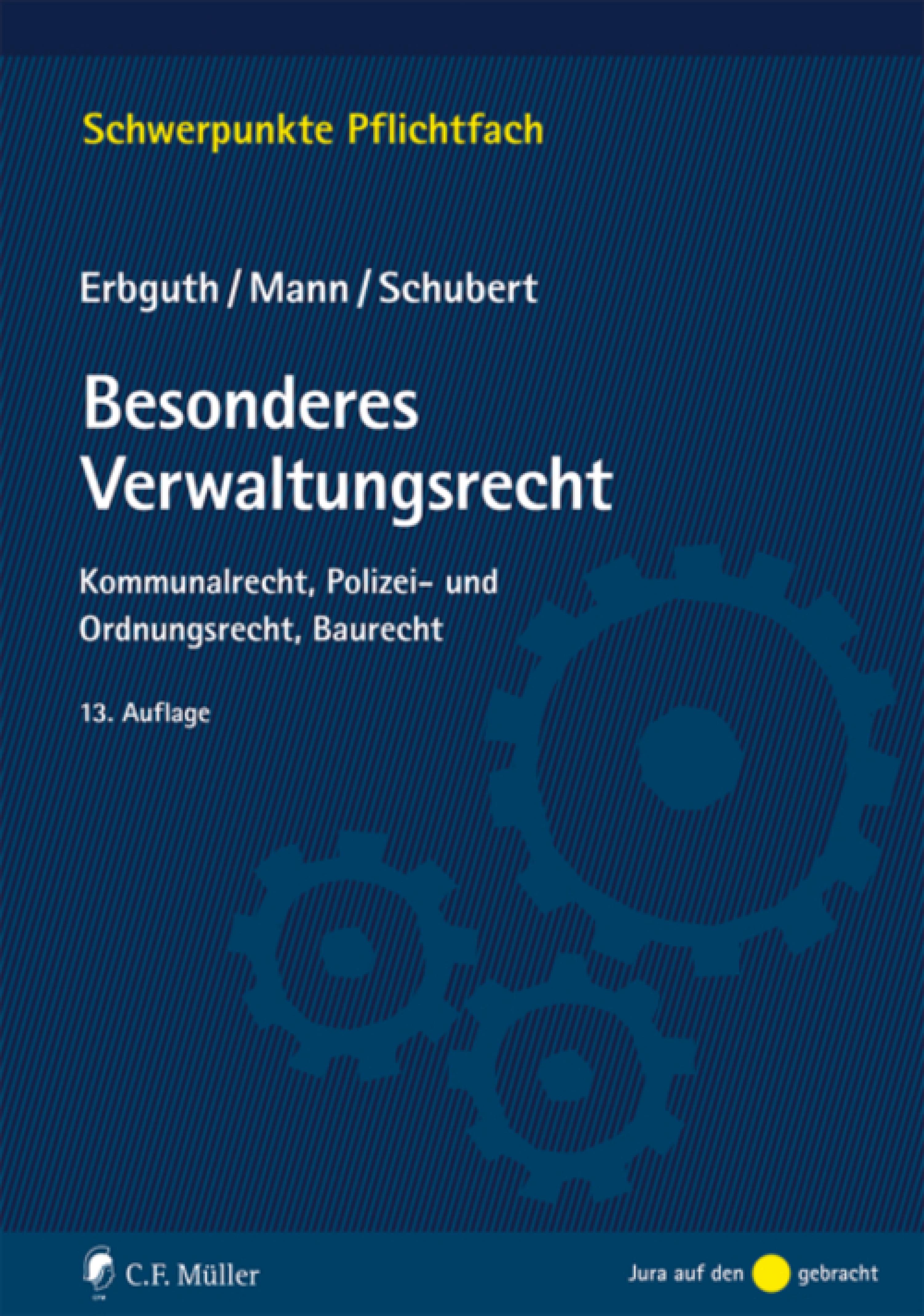 Обложка книги «Besonderes Verwaltungsrecht»