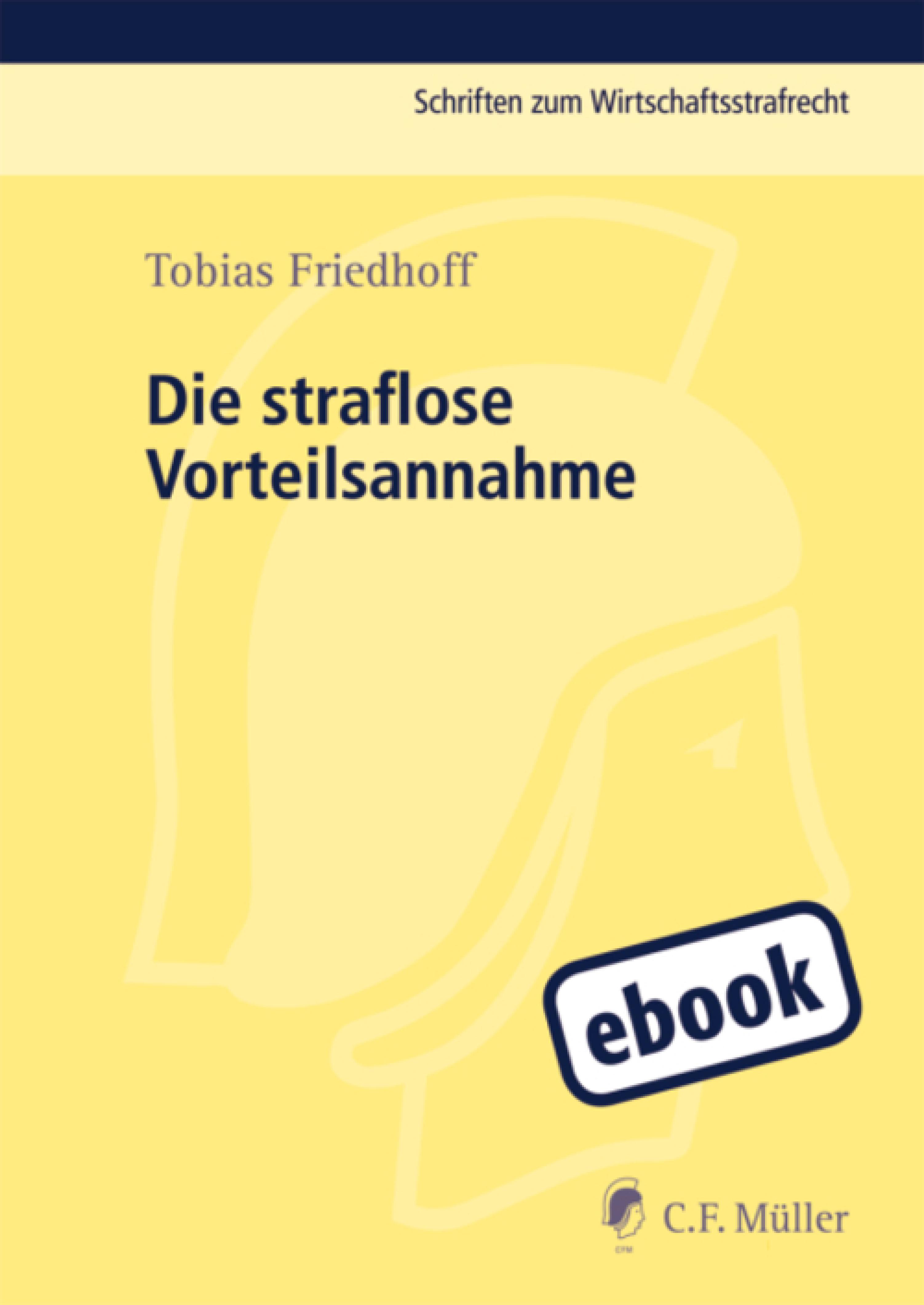 Обложка книги «Die straflose Vorteilsnahme»