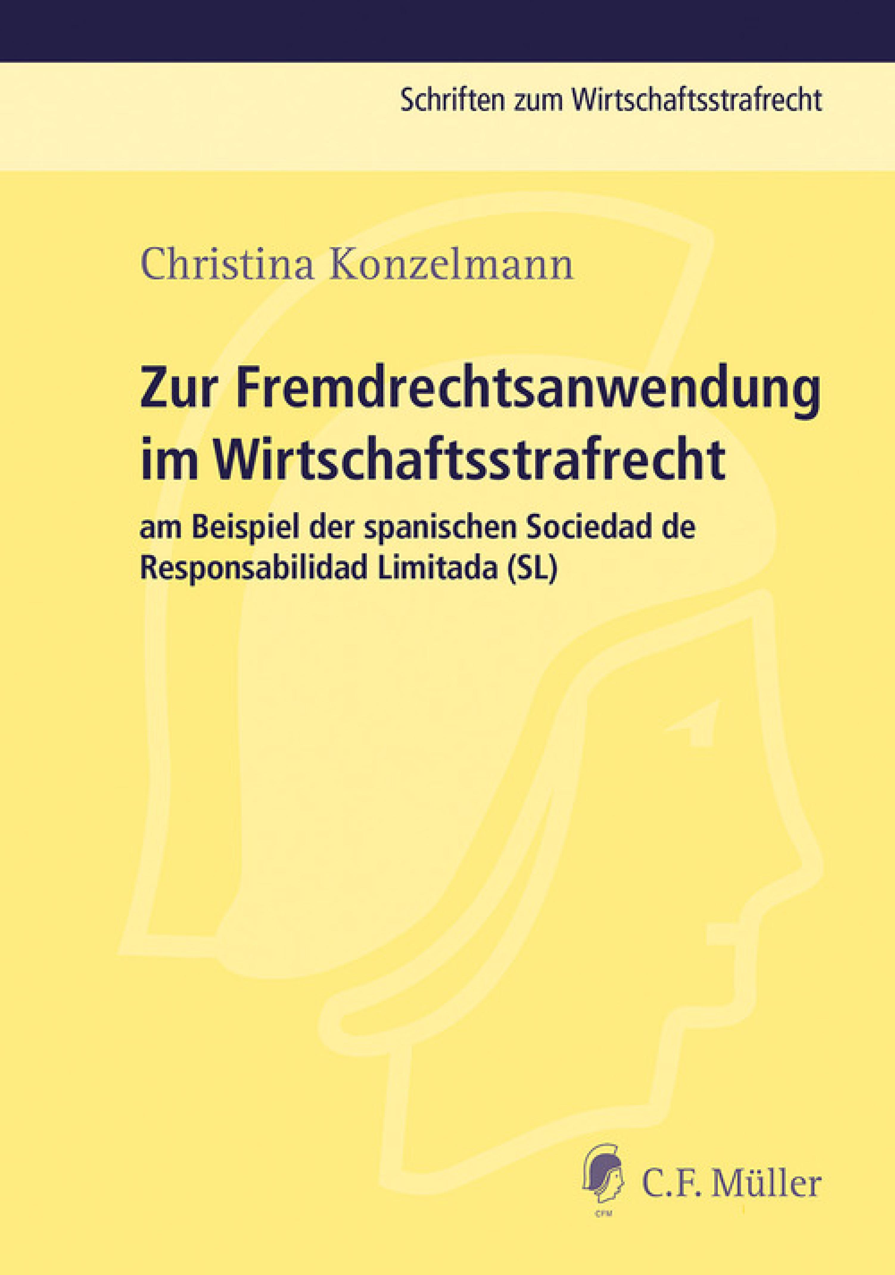 Обложка книги «Zur Fremdrechtsanwendung im Wirtschaftsstrafrecht»