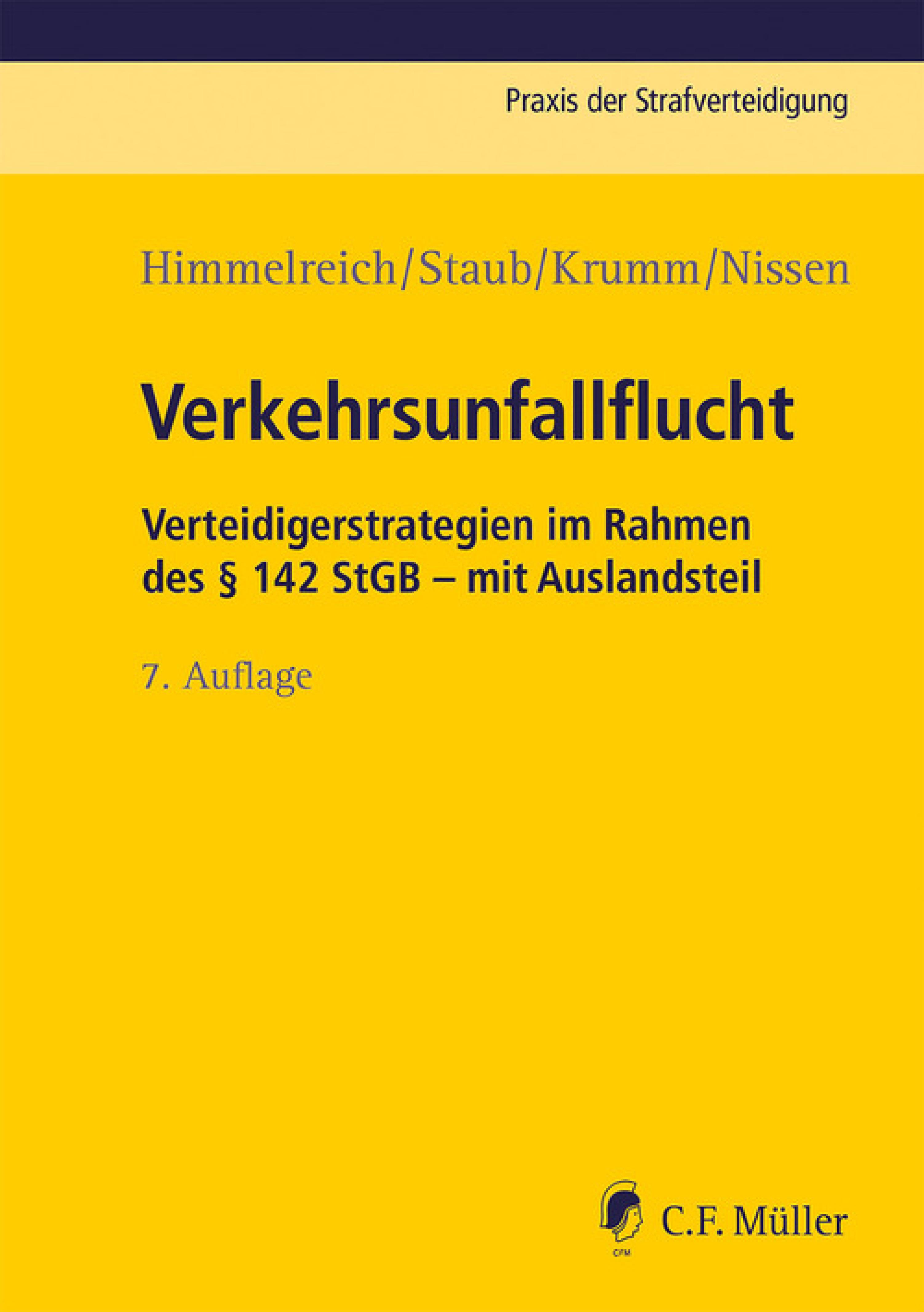 Обложка книги «Verkehrsunfallflucht»