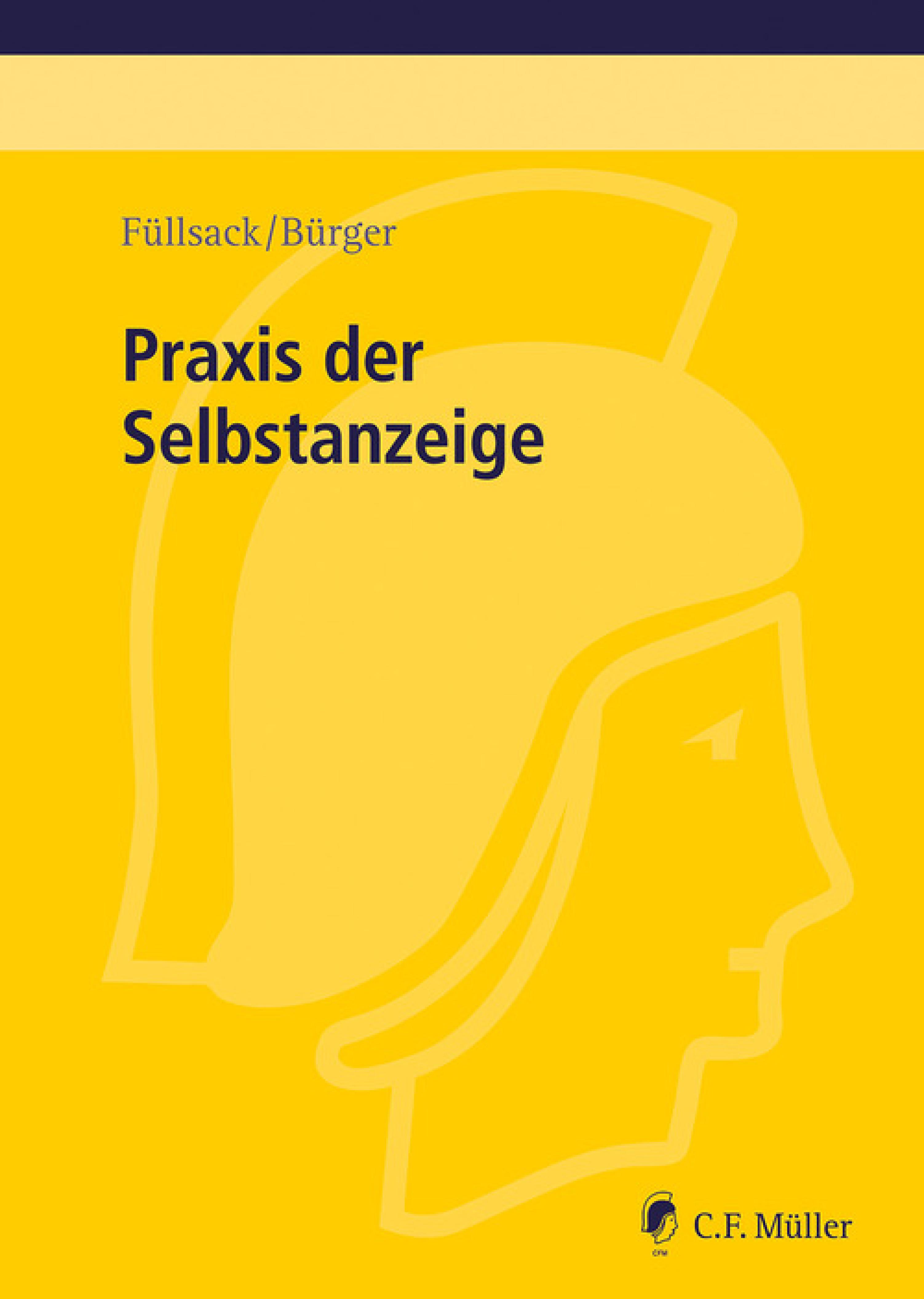 Обложка книги «Praxis der Selbstanzeige»