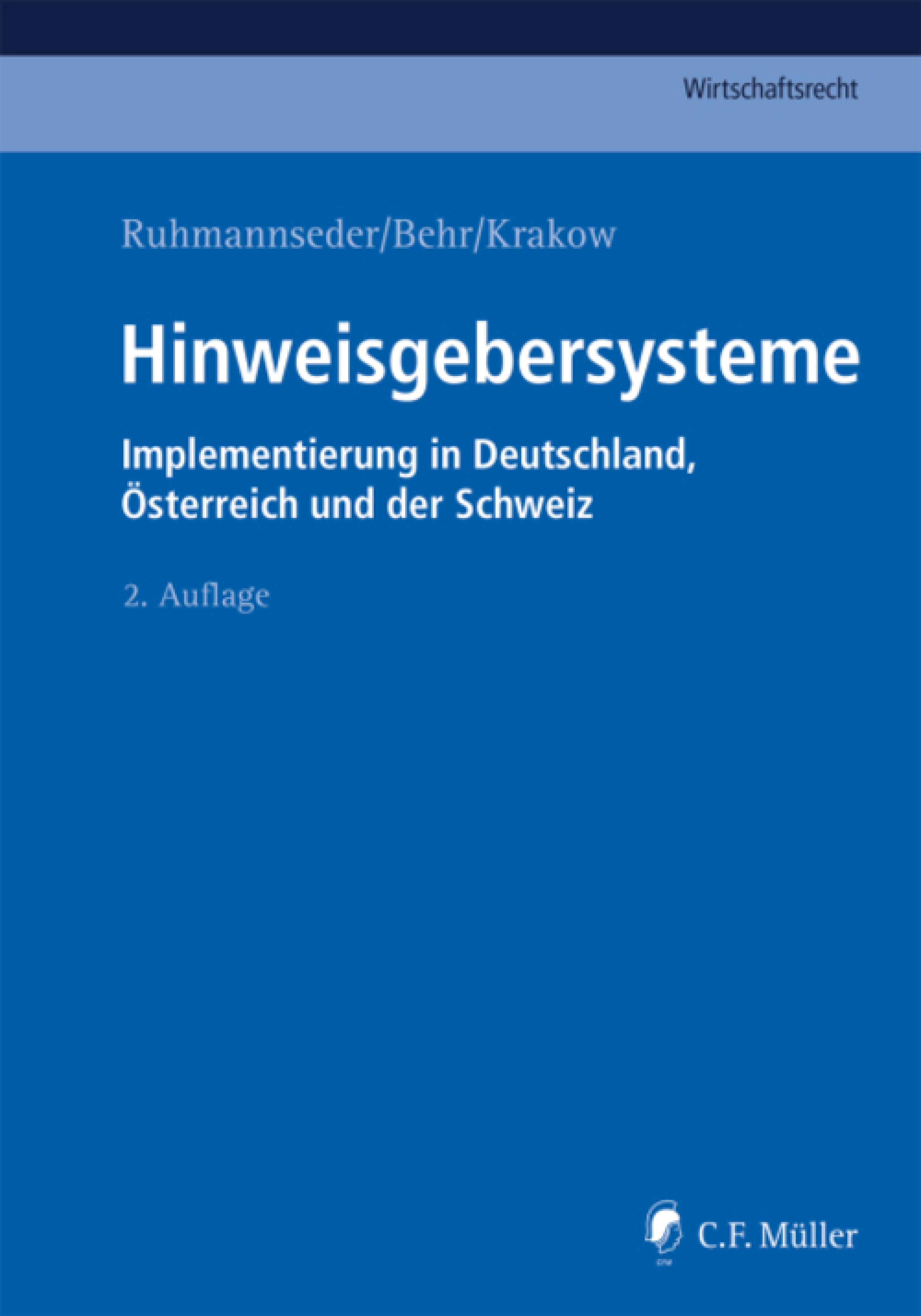 Обложка книги «Hinweisgebersysteme»
