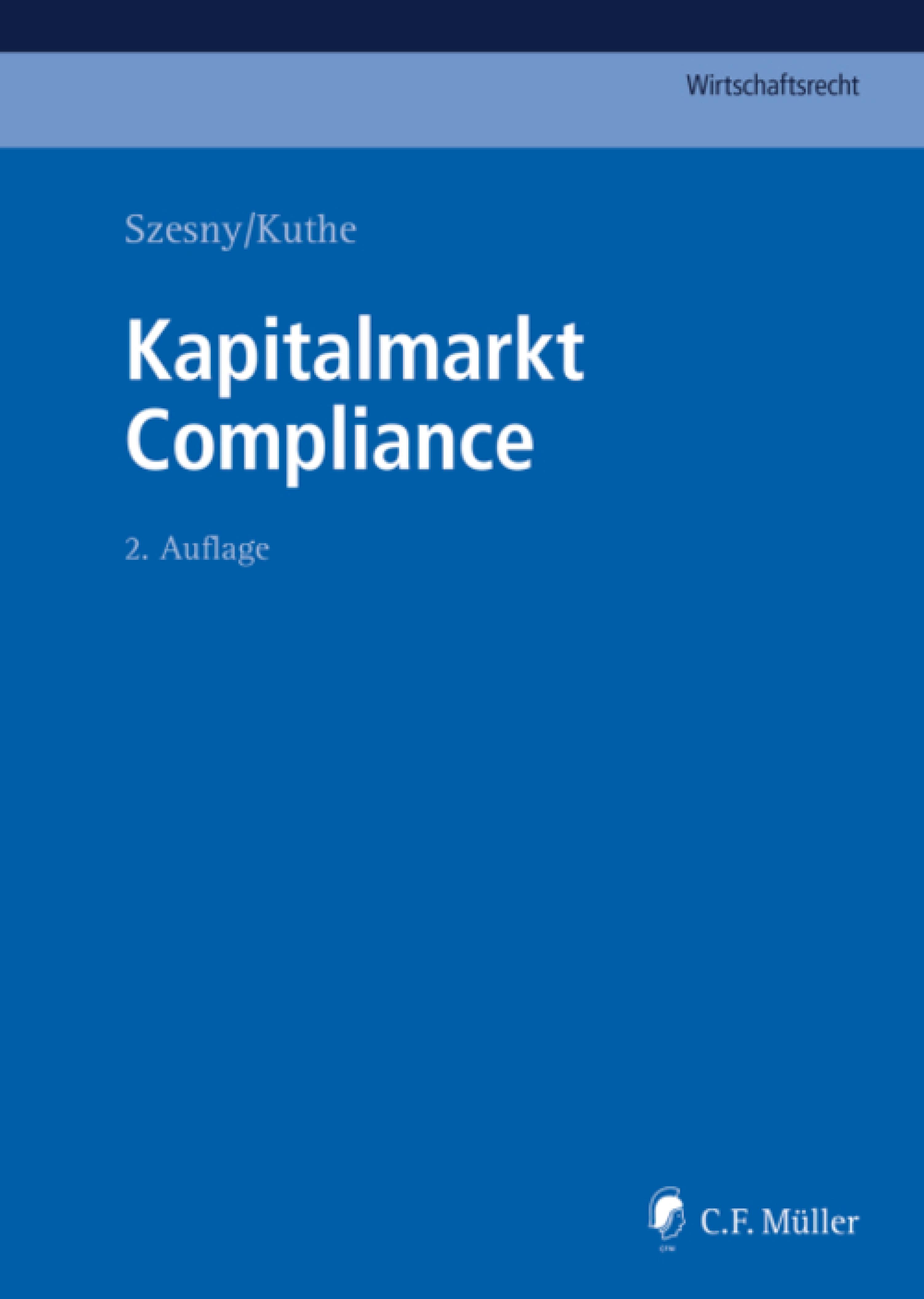 Обложка книги «Kapitalmarkt Compliance»