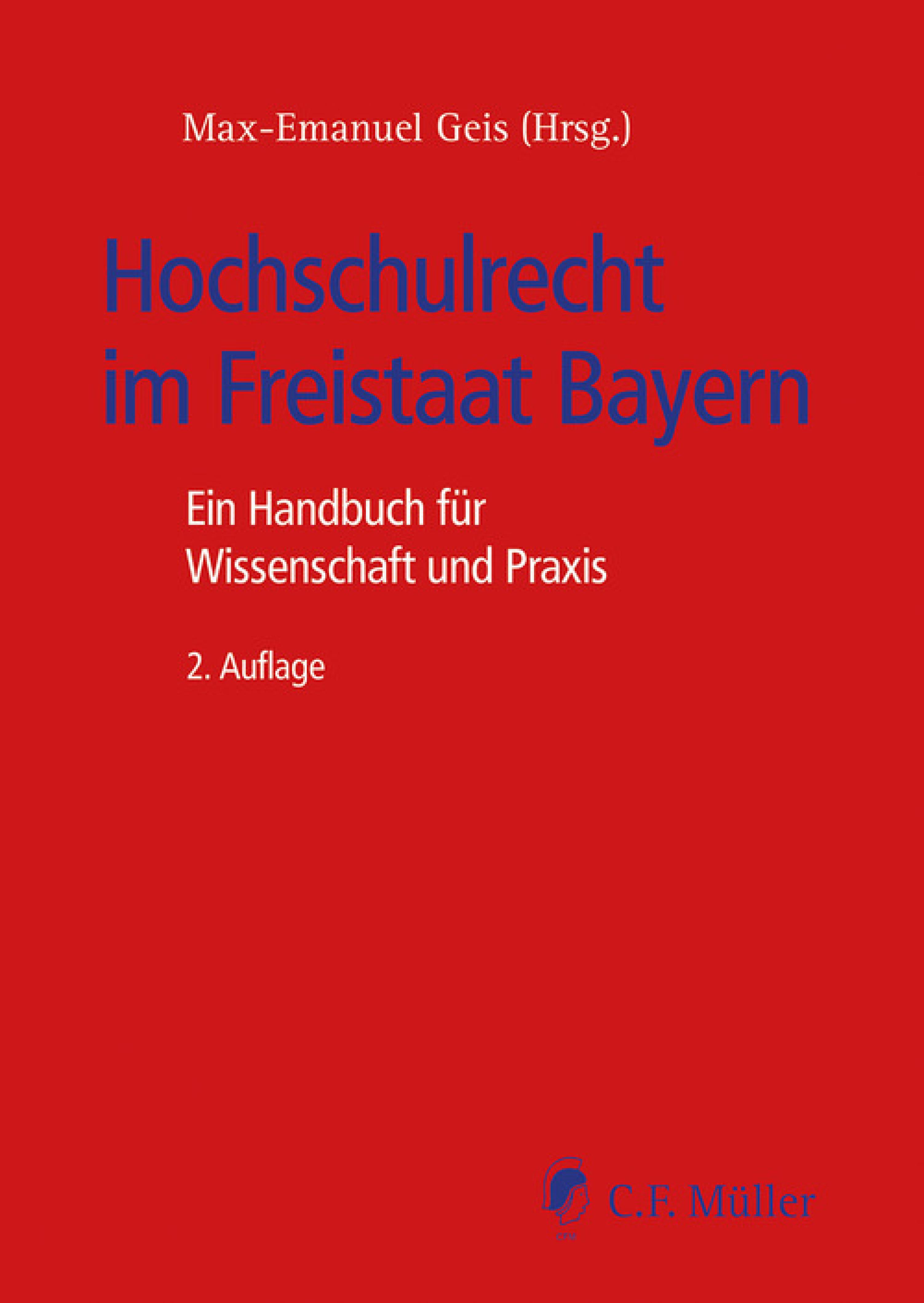 Обложка книги «Hochschulrecht im Freistaat Bayern»