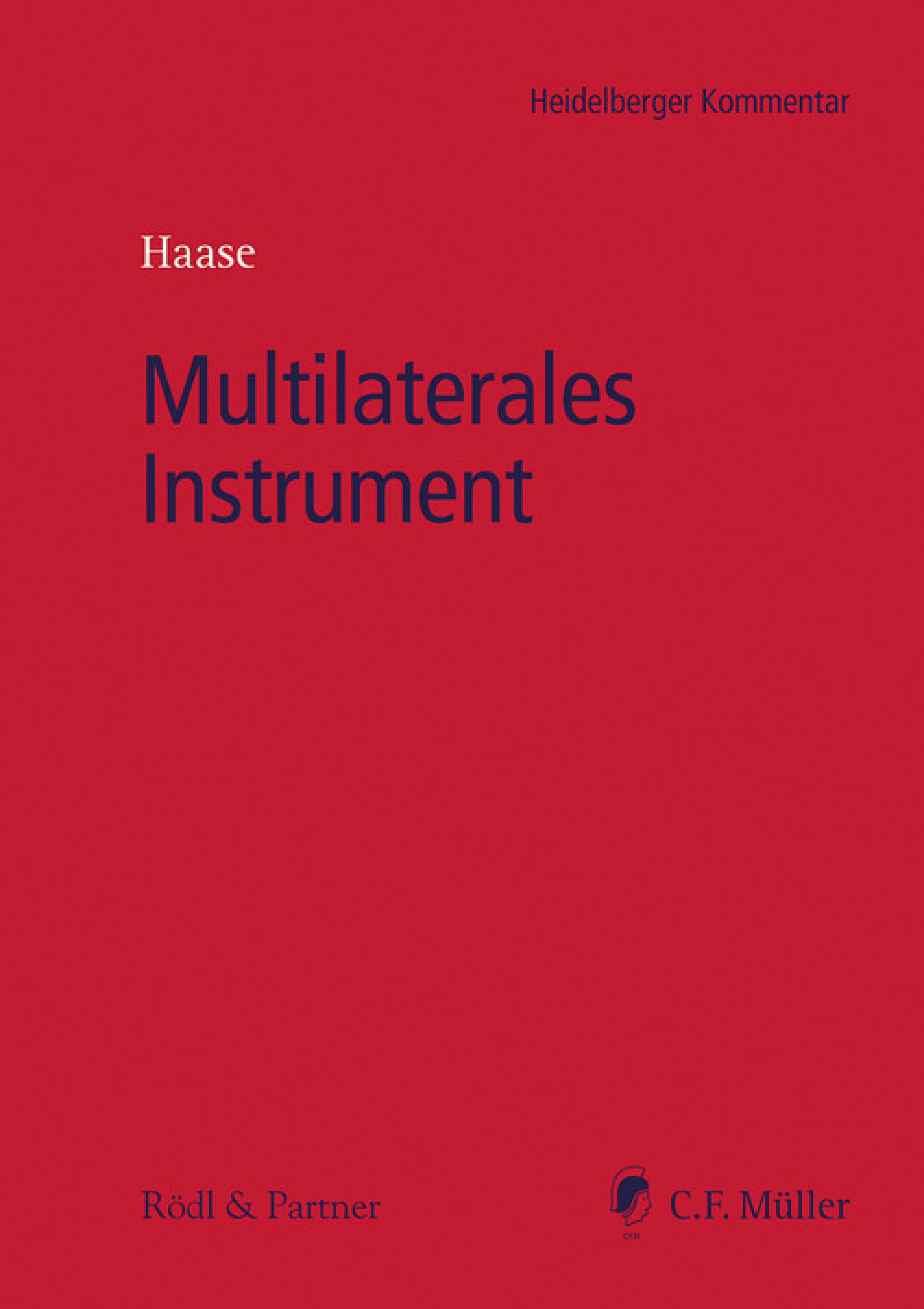 Обложка книги «Multilaterales Instrument»