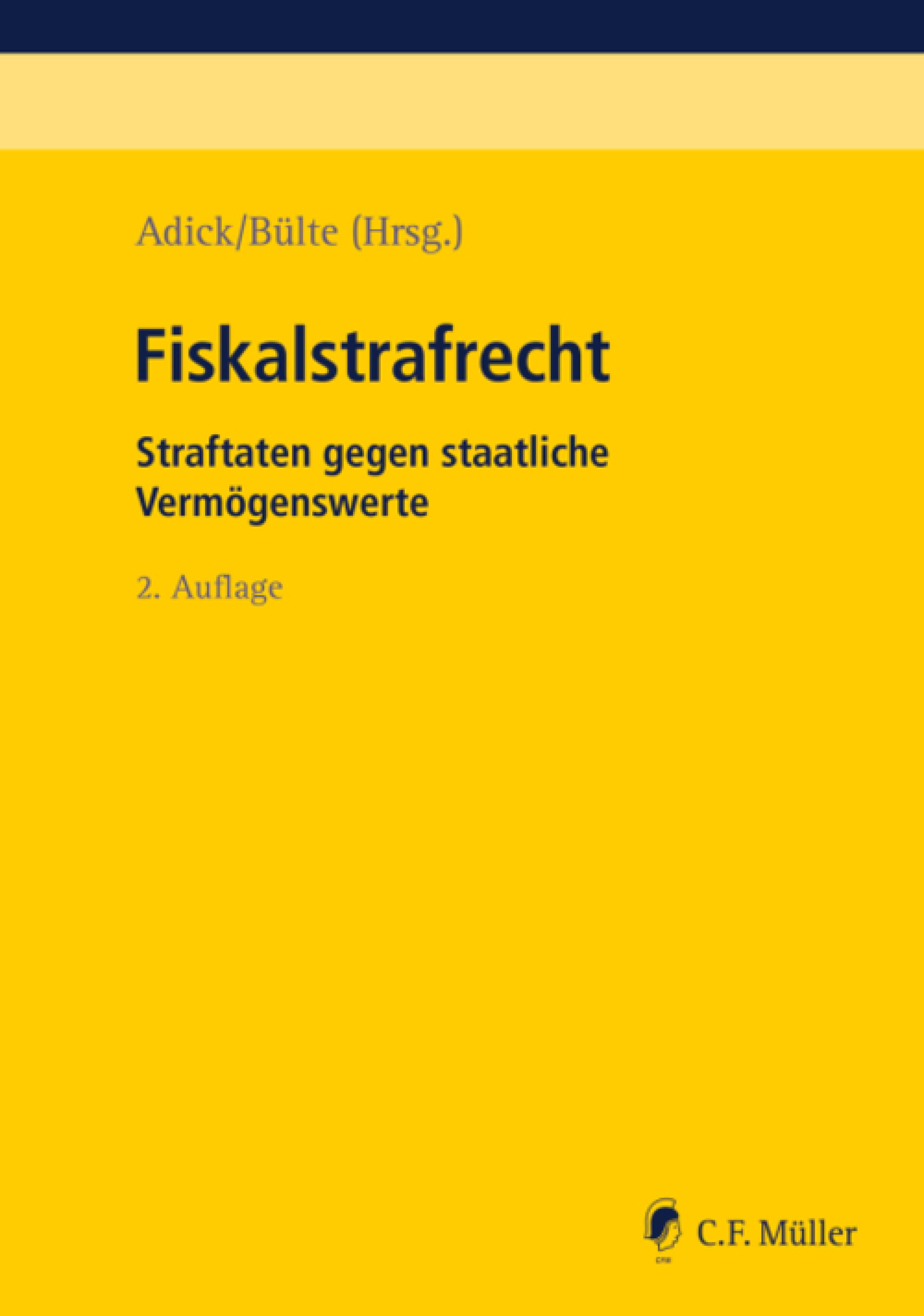 Обложка книги «Fiskalstrafrecht»