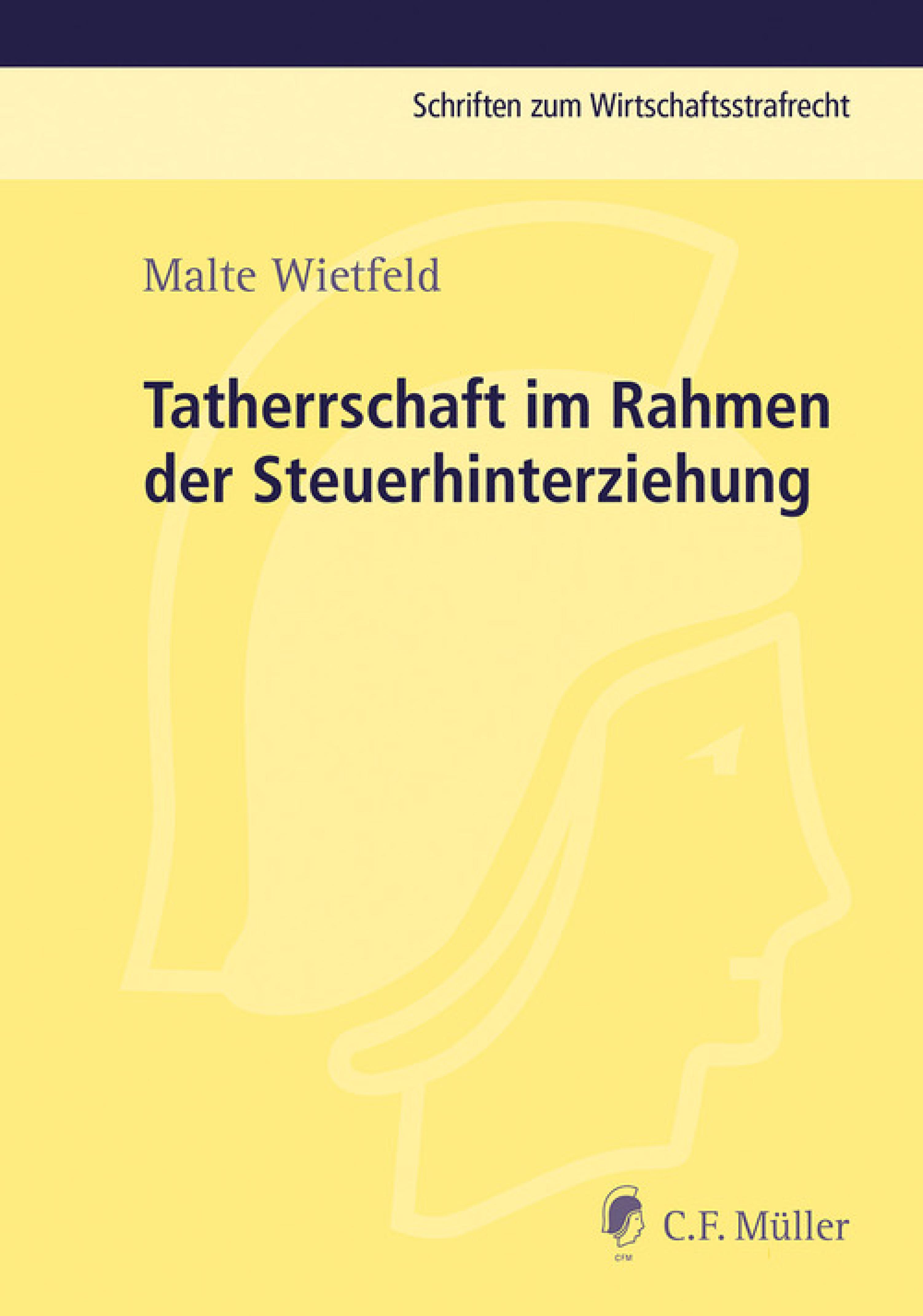 Обложка книги «Tatherrschaft im Rahmen der Steuerhinterziehung»