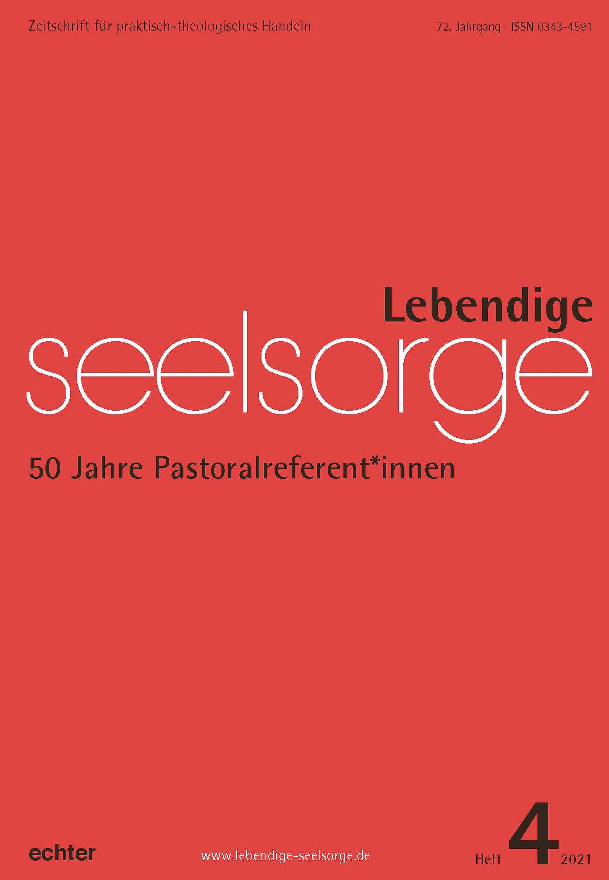 Обложка книги «Lebendige Seelsorge 4/2021»