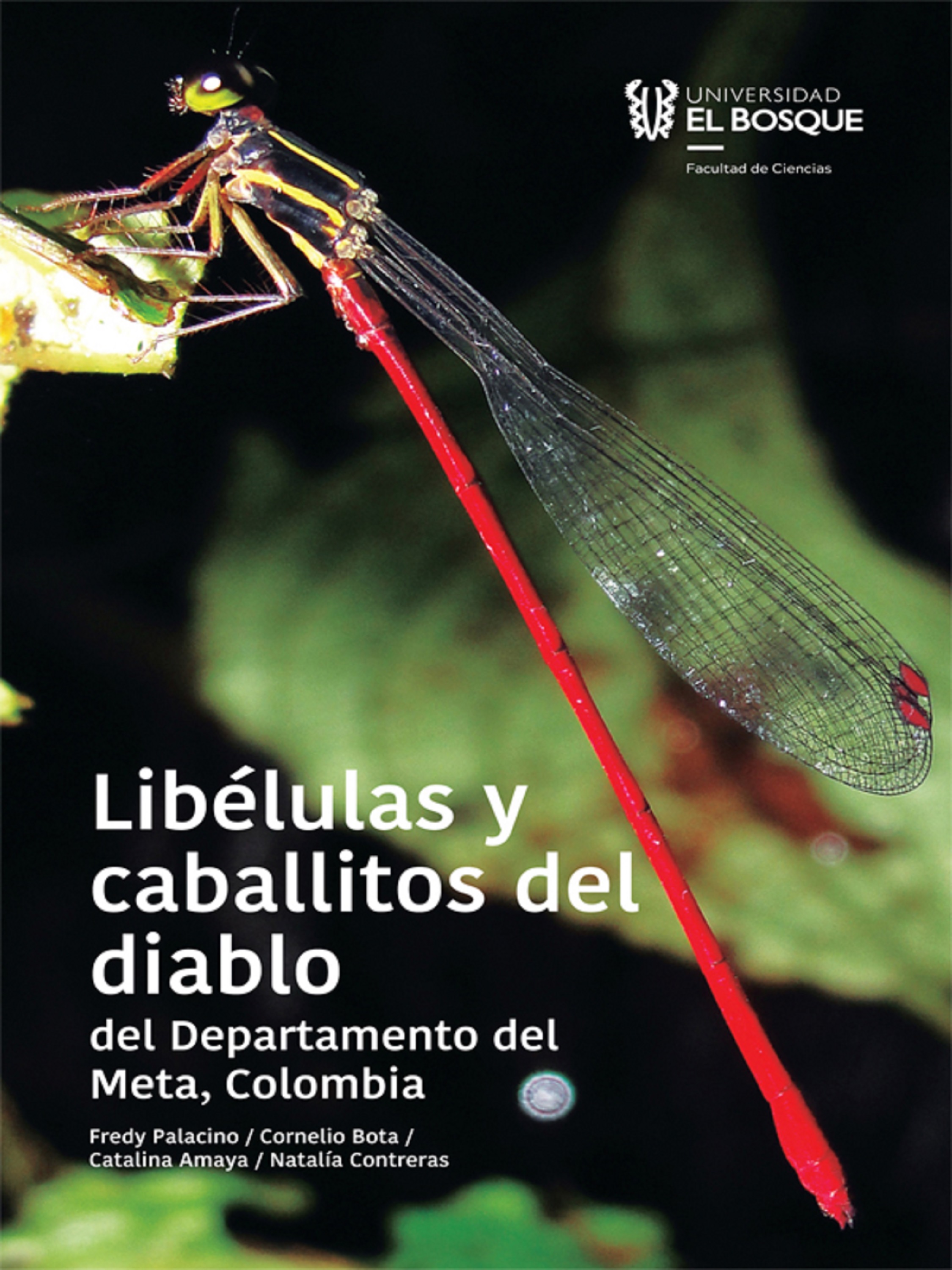 Обложка книги «Libélulas y caballitos del diablo del departamento del Meta, Colombia»