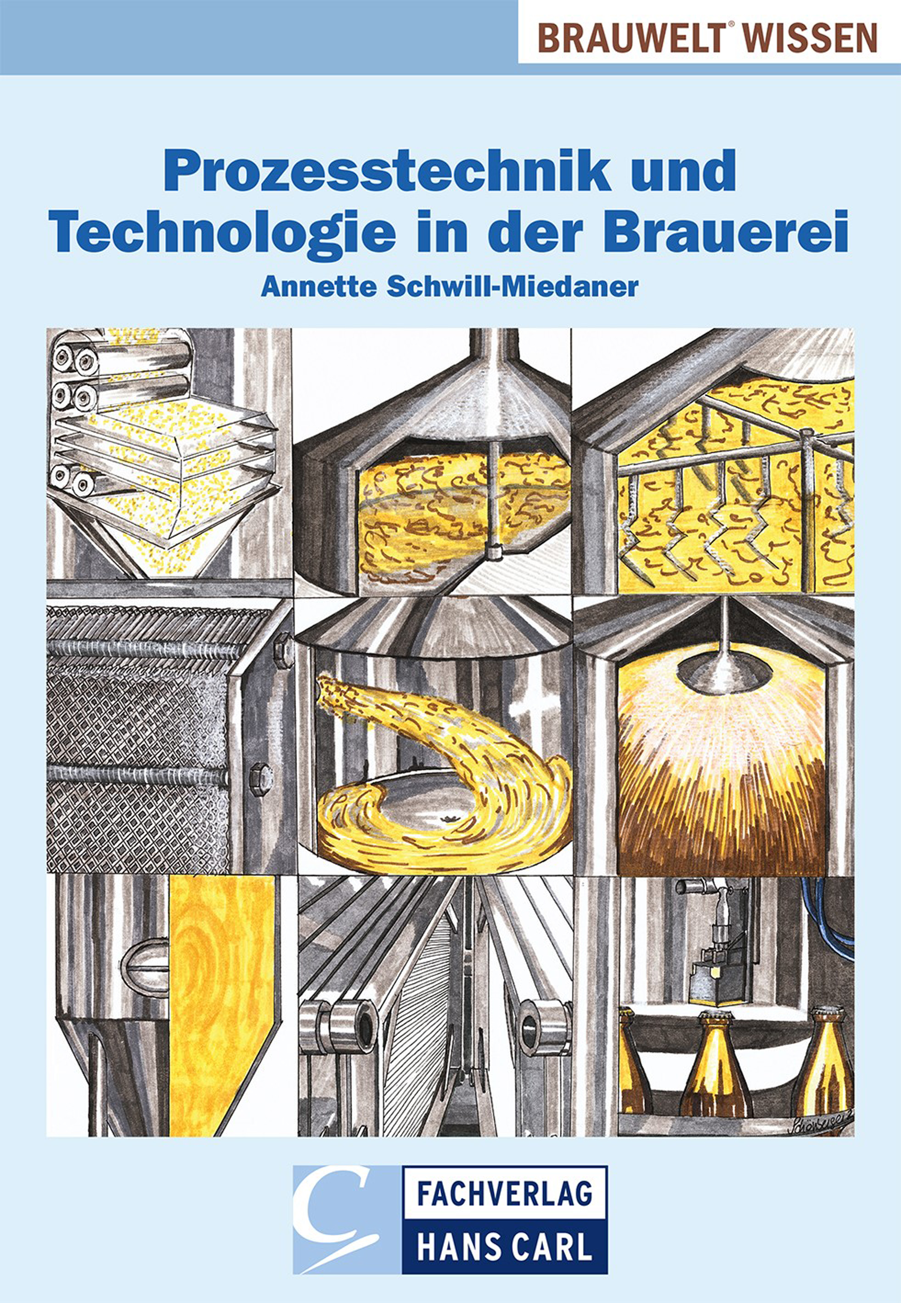 Обложка книги «Prozesstechnik und Technologie in der Brauerei»